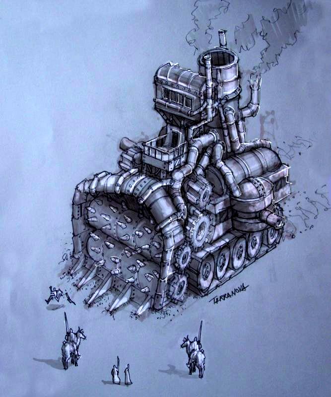 Copyright Big Huge Games, Rise Of Legends, Steampunk, Truck, Vinci