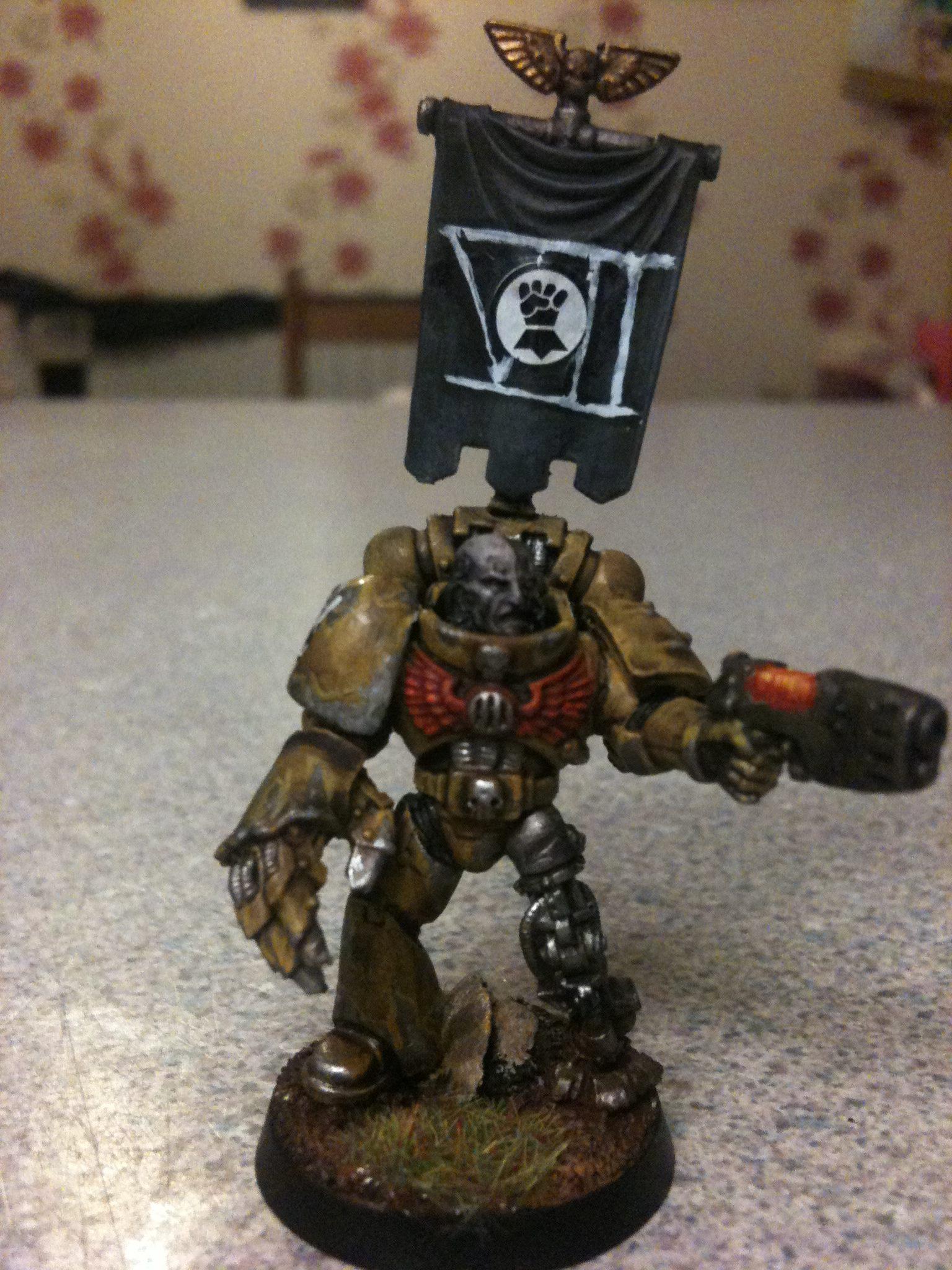 Bionics, Imperial Fists, Space Marines, Weathered