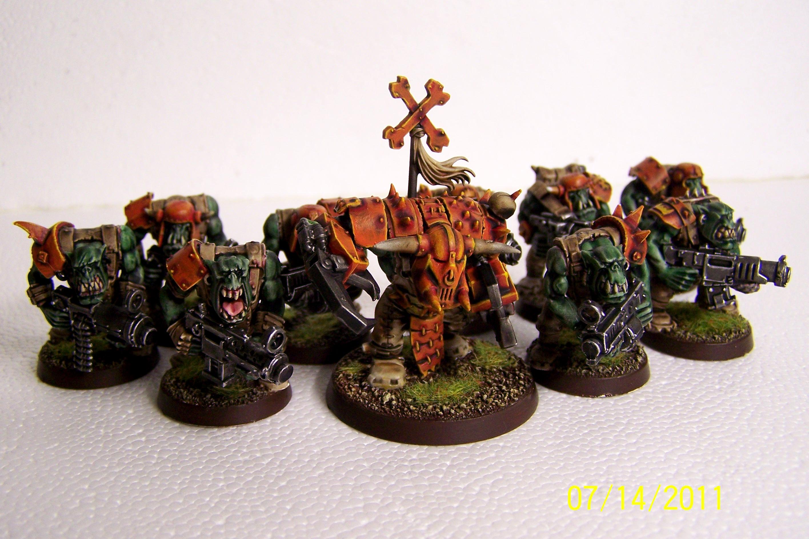 Orks, Shoota Boyz, Ork Boyz with Nob