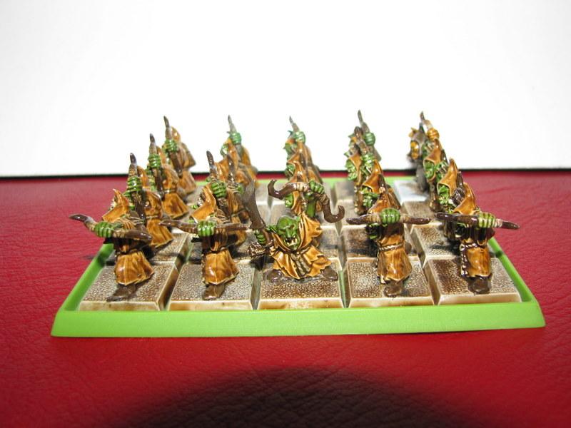 20 Night goblin archers, from the front