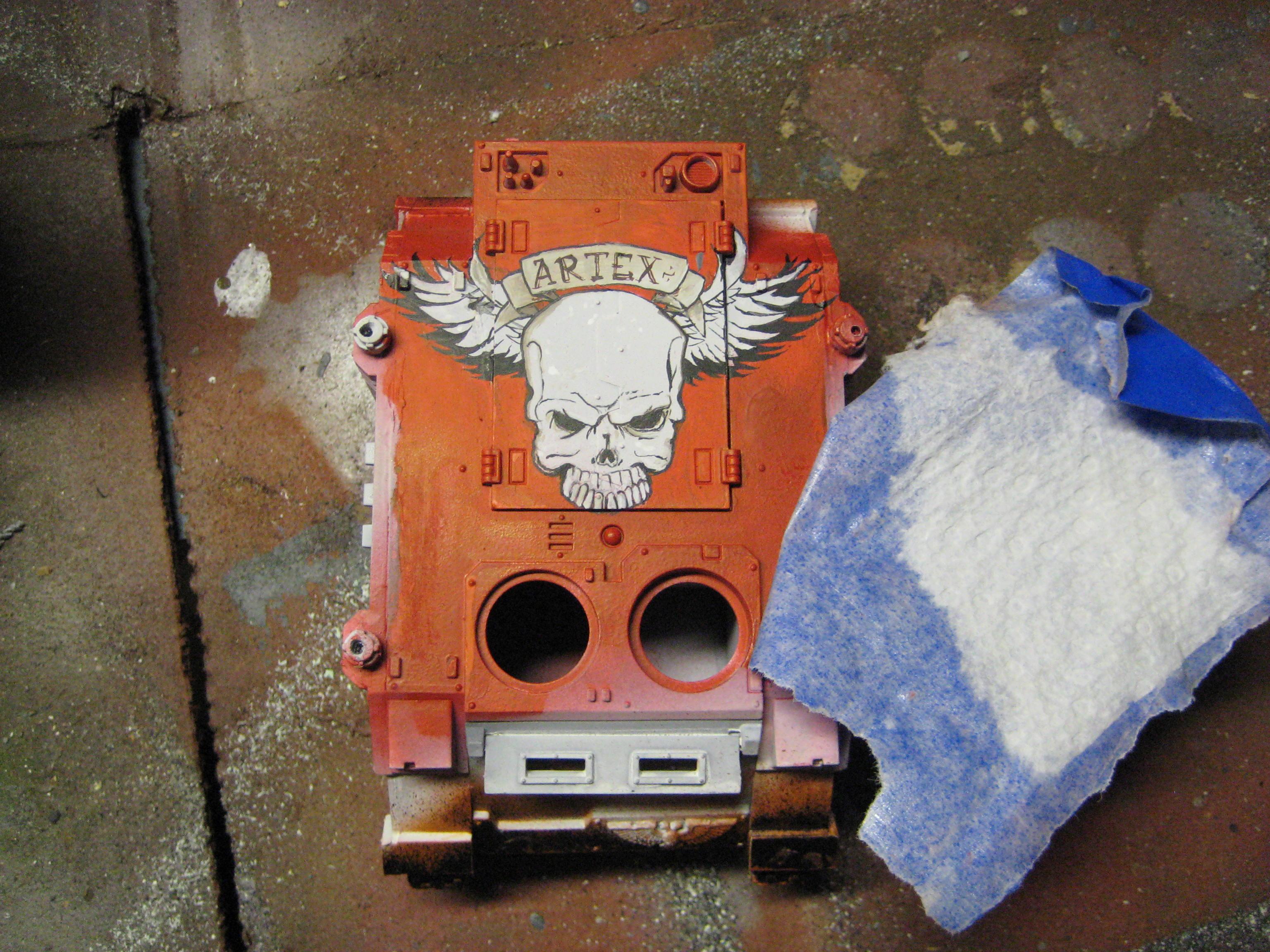 Freehand, Red, Rhino, Space Marines