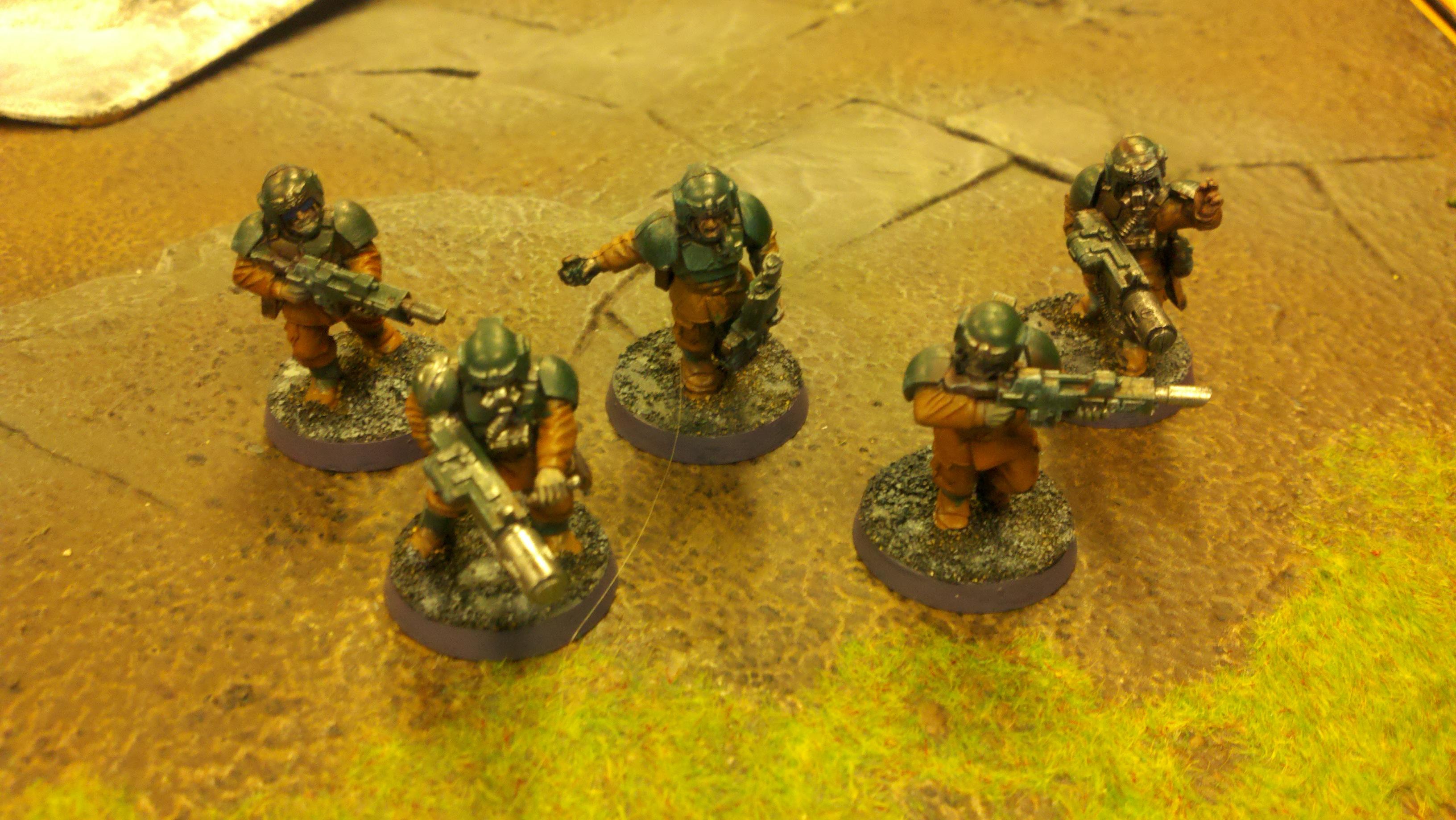 Cadians, Imperial Guard, Urban Base, Warhammer 40,000
