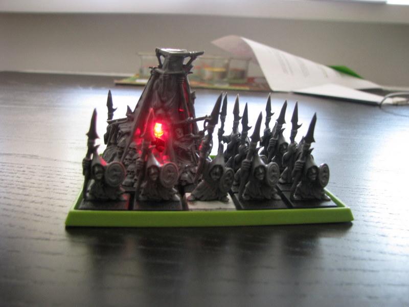 another half of the unit. still not painted. There will be something evil inside the tent. 