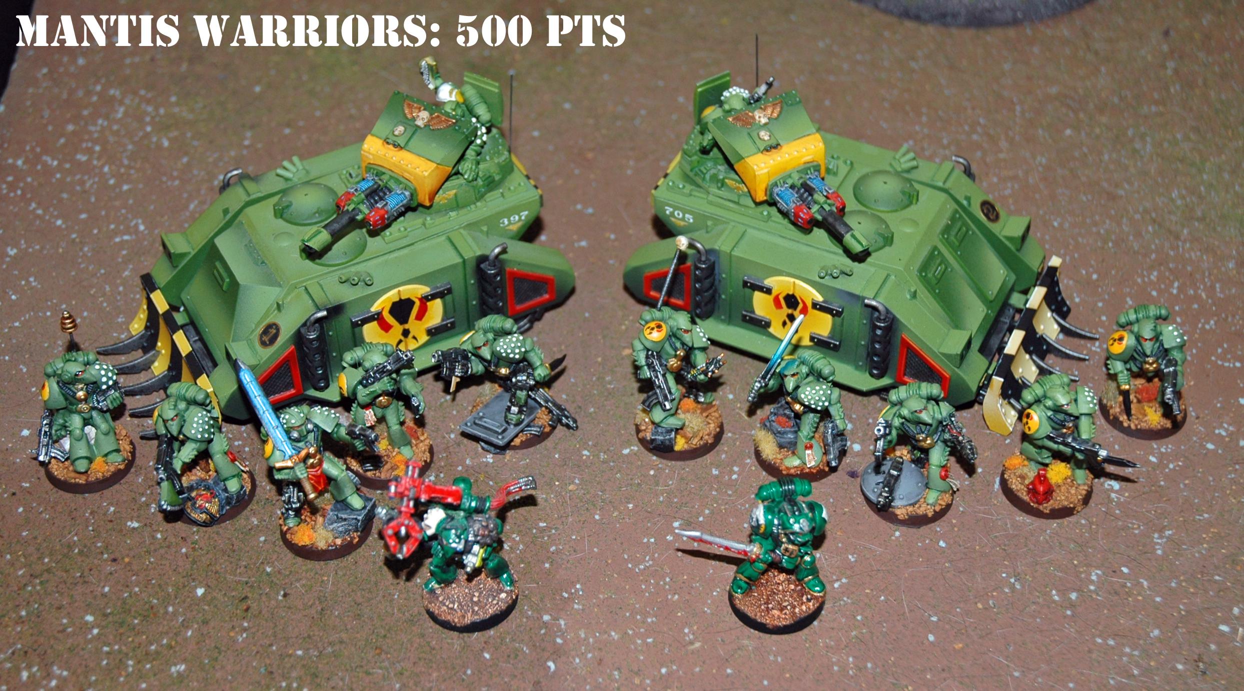 Battle Report, Doom Eagles, Mantis Warriors, Space Marines, Warhammer 40,000