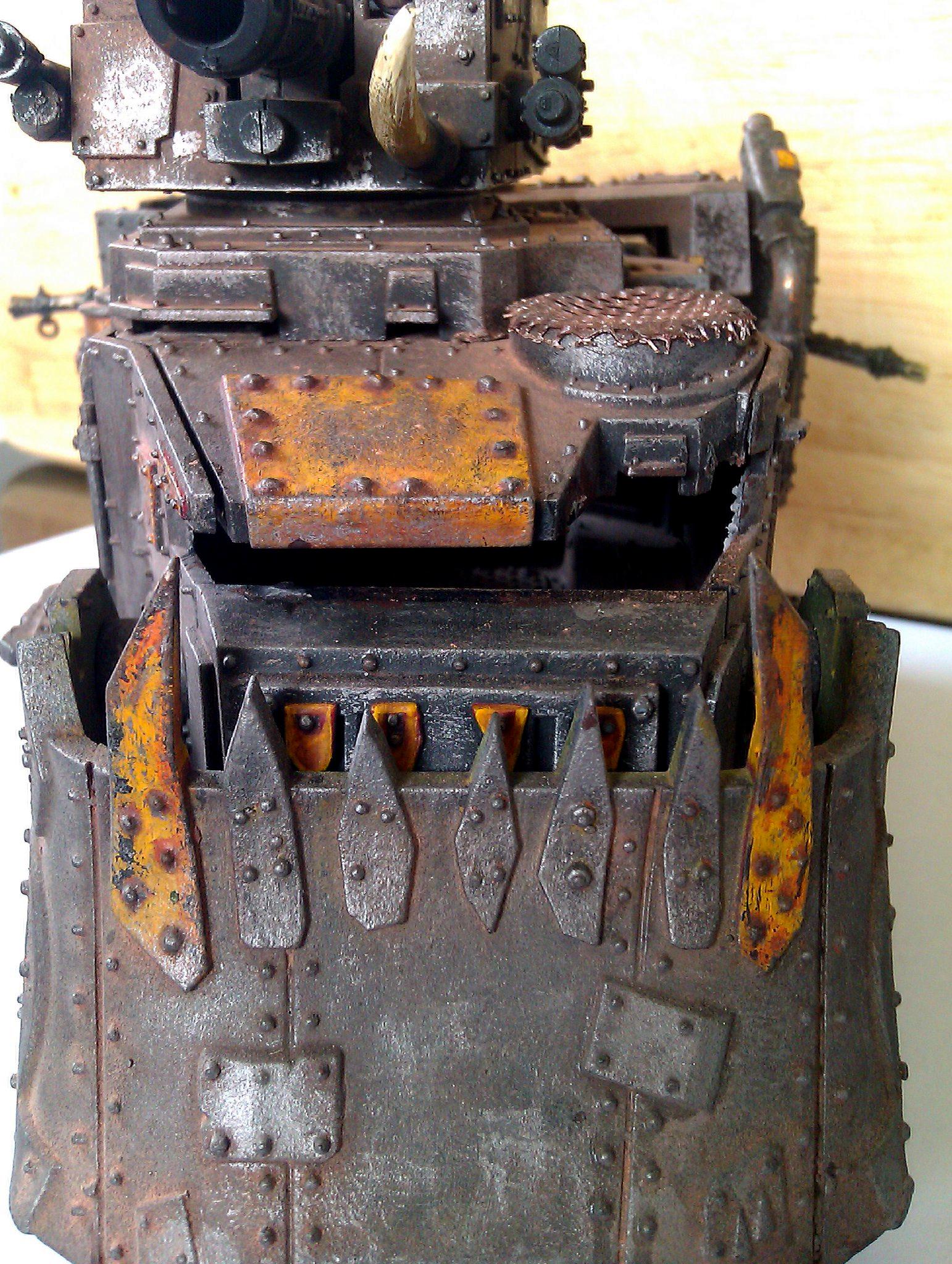 Battlewagon, Orks, Rust, Weathered