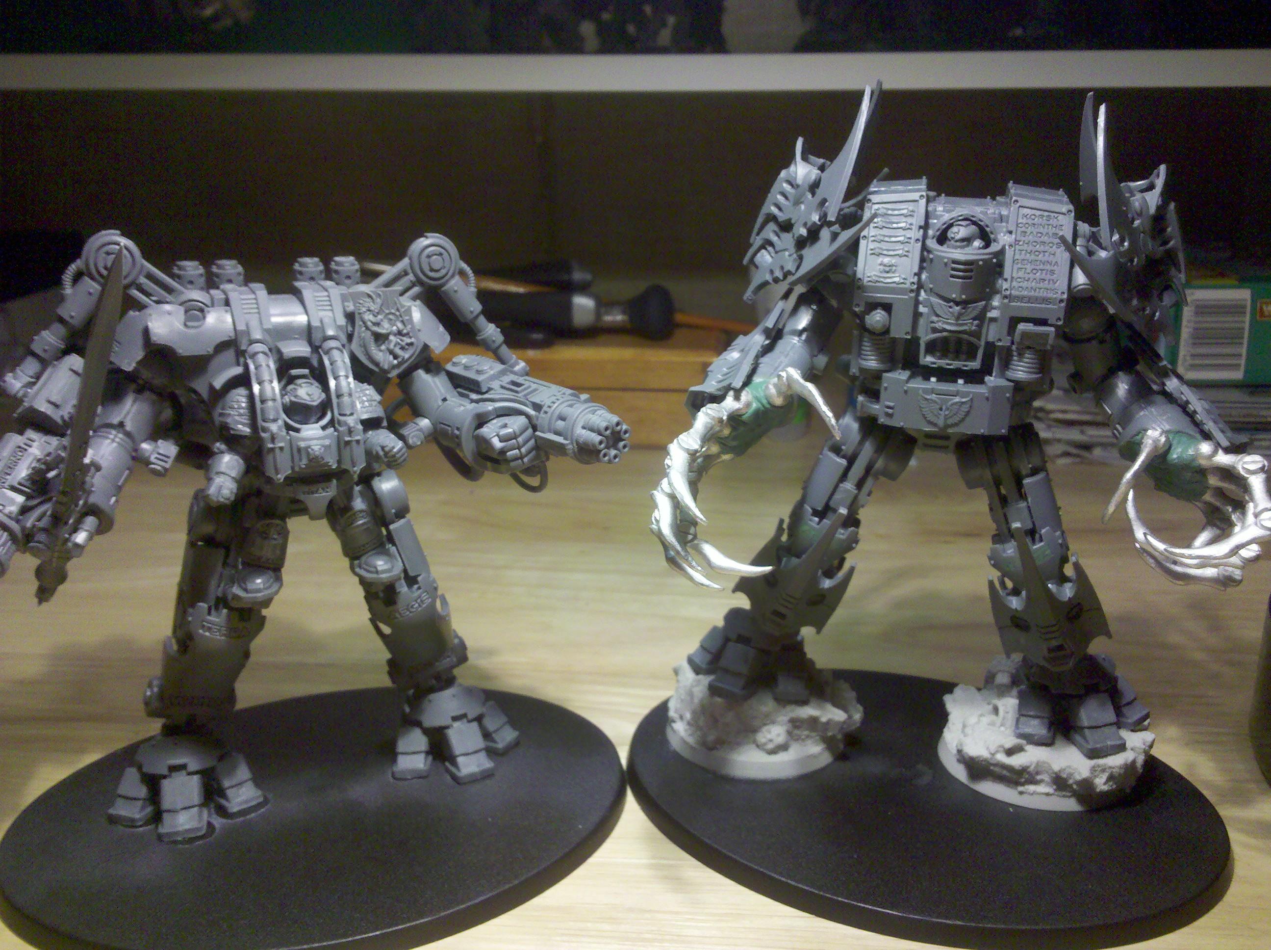 Chapter Master, Claws, Conversion, Dreadknight, Dreadnought, Space Marines, Terminator Armor