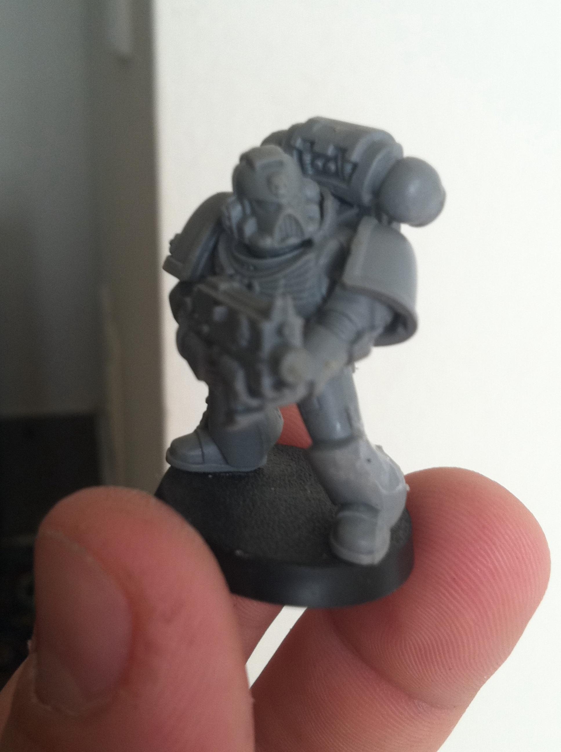 This marine doesn't know he's a ghost yet. he looks behind..