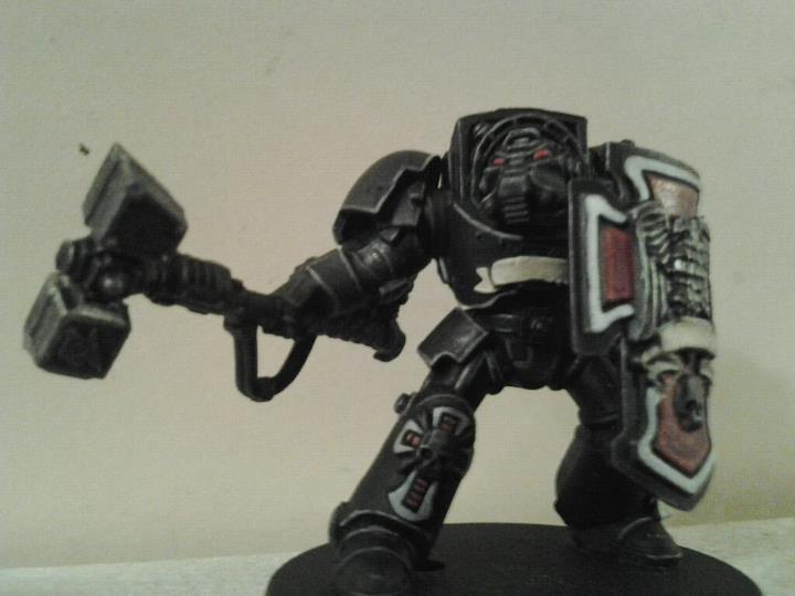 Black Templar Assault Terminator W/ Thunder Hammer and Storm Shield
