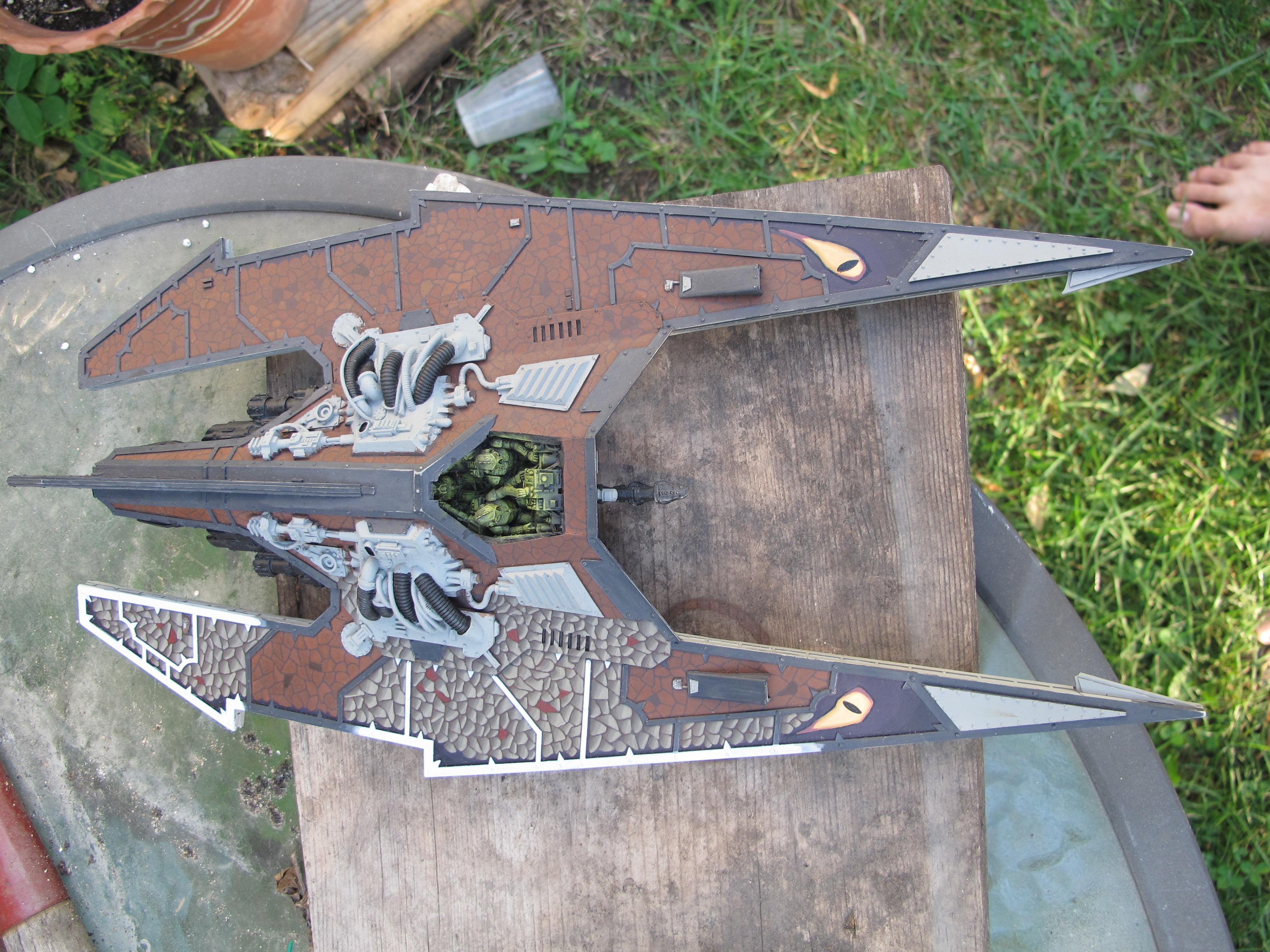 Aircraft, Airplane, Chaos, Chaos Space Marines, Daemons, Flyer, Forge World, Hell Talon, Nurgle, Scales
