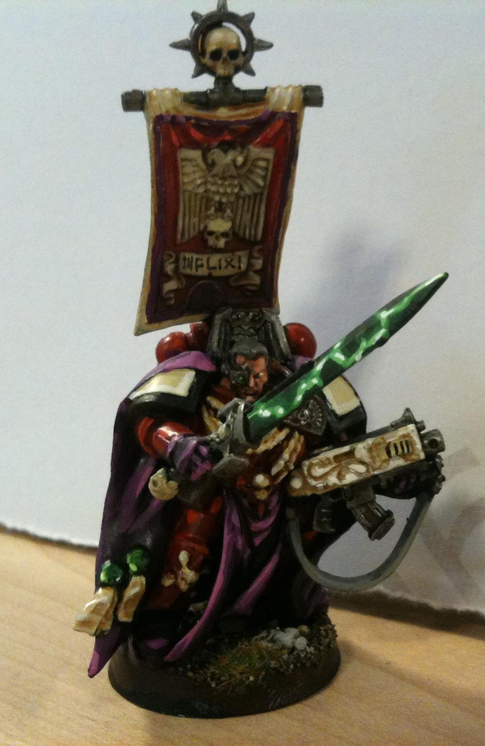 Assault On Black Reach, Captain, Skull, Space Marines, Striking