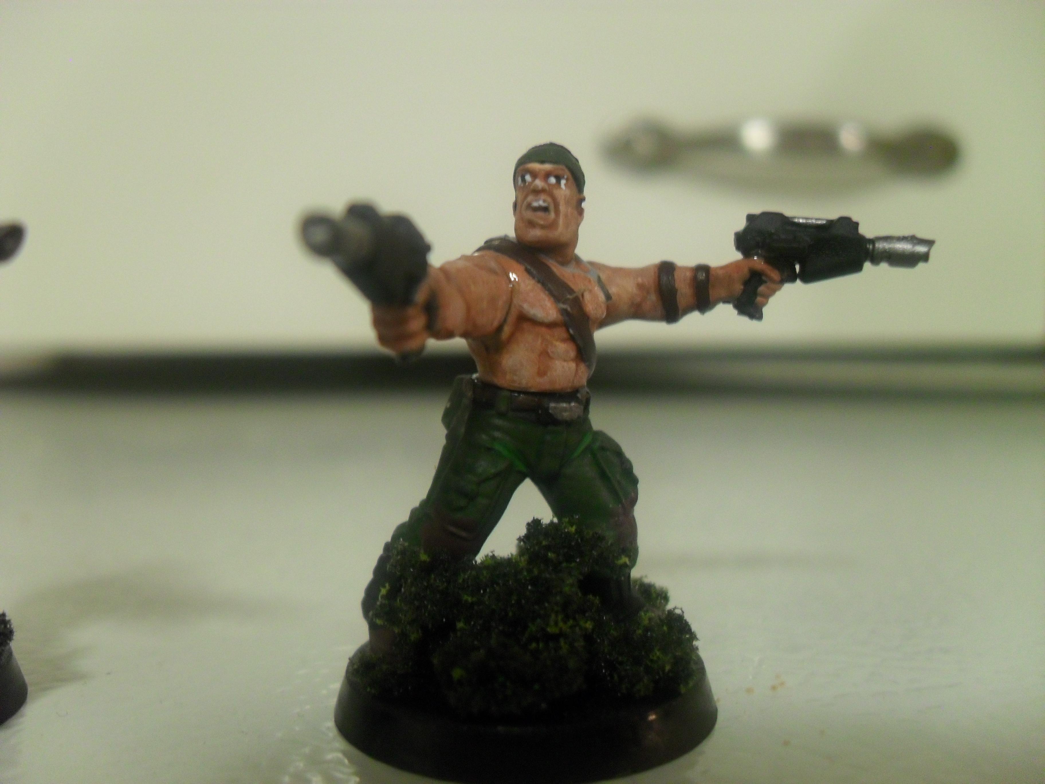 An example of my flesh coloring technique, with dry brushing the lighter layers of color then washing