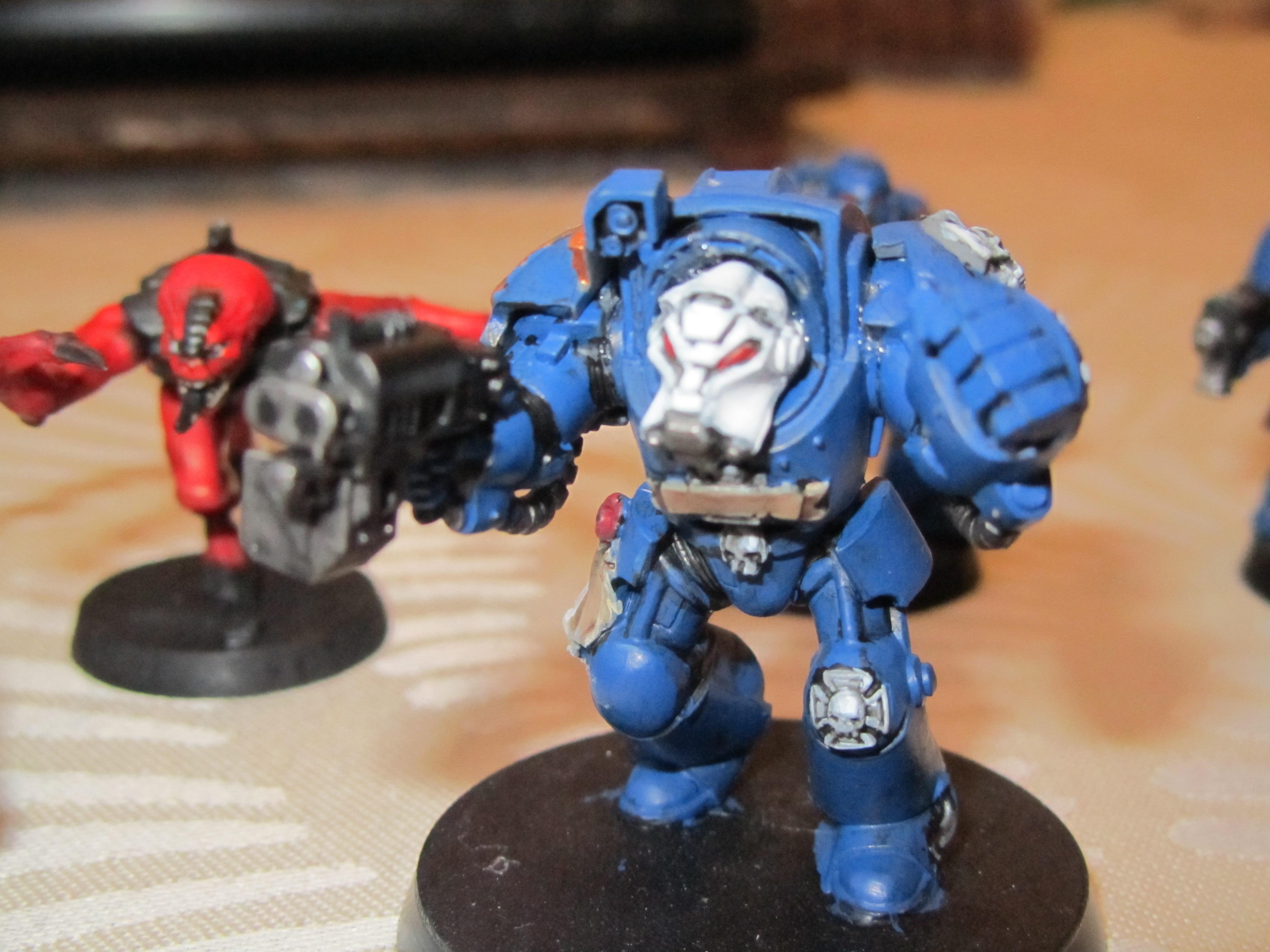 Genestealer, Terminator Armor, Ultramarines