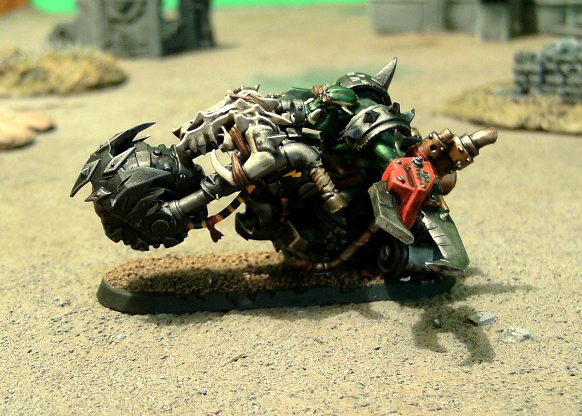 Bike, Goffs, Motorcycles, Nob Bikers, Orks, Ouze, Power Claw, Power Klaw, Warbikers, Warhammer 40,000