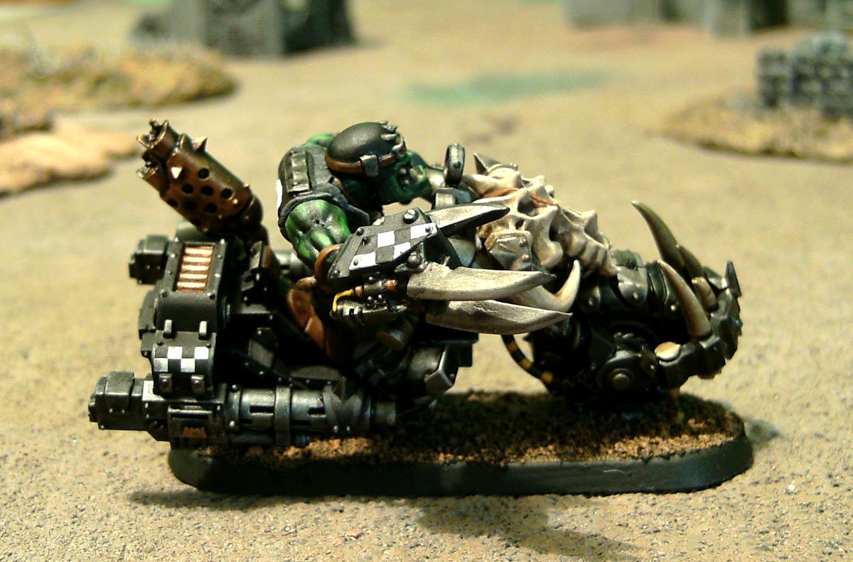 Bike, Goffs, Motorcycles, Nob Bikers, Orks, Ouze, Power Claw, Power Klaw, Warbikers, Warhammer 40,000