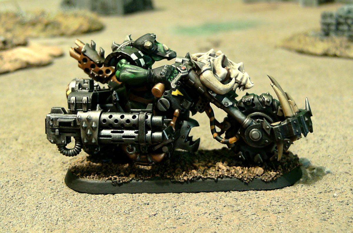 Bike, Goffs, Motorcycles, Nob Bikers, Orks, Ouze, Power Claw, Power Klaw, Warbikers, Warhammer 40,000