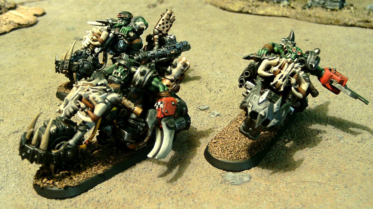 Bike, Goffs, Motorcycles, Nob Bikers, Orks, Ouze, Power Claw, Power Klaw, Warbikers, Warhammer 40,000