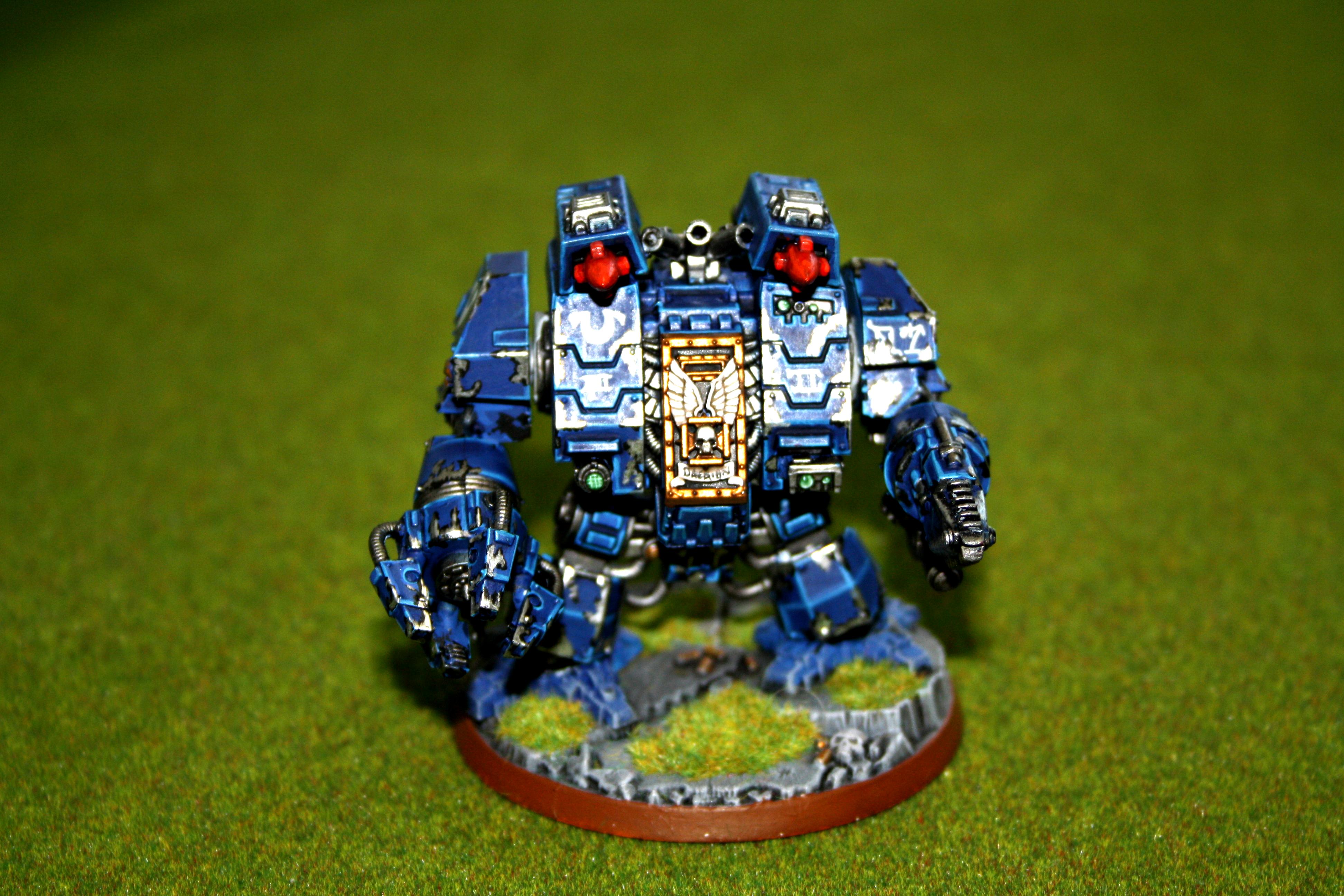 Blue, Dreadnought, Space Marines, Ultramarines