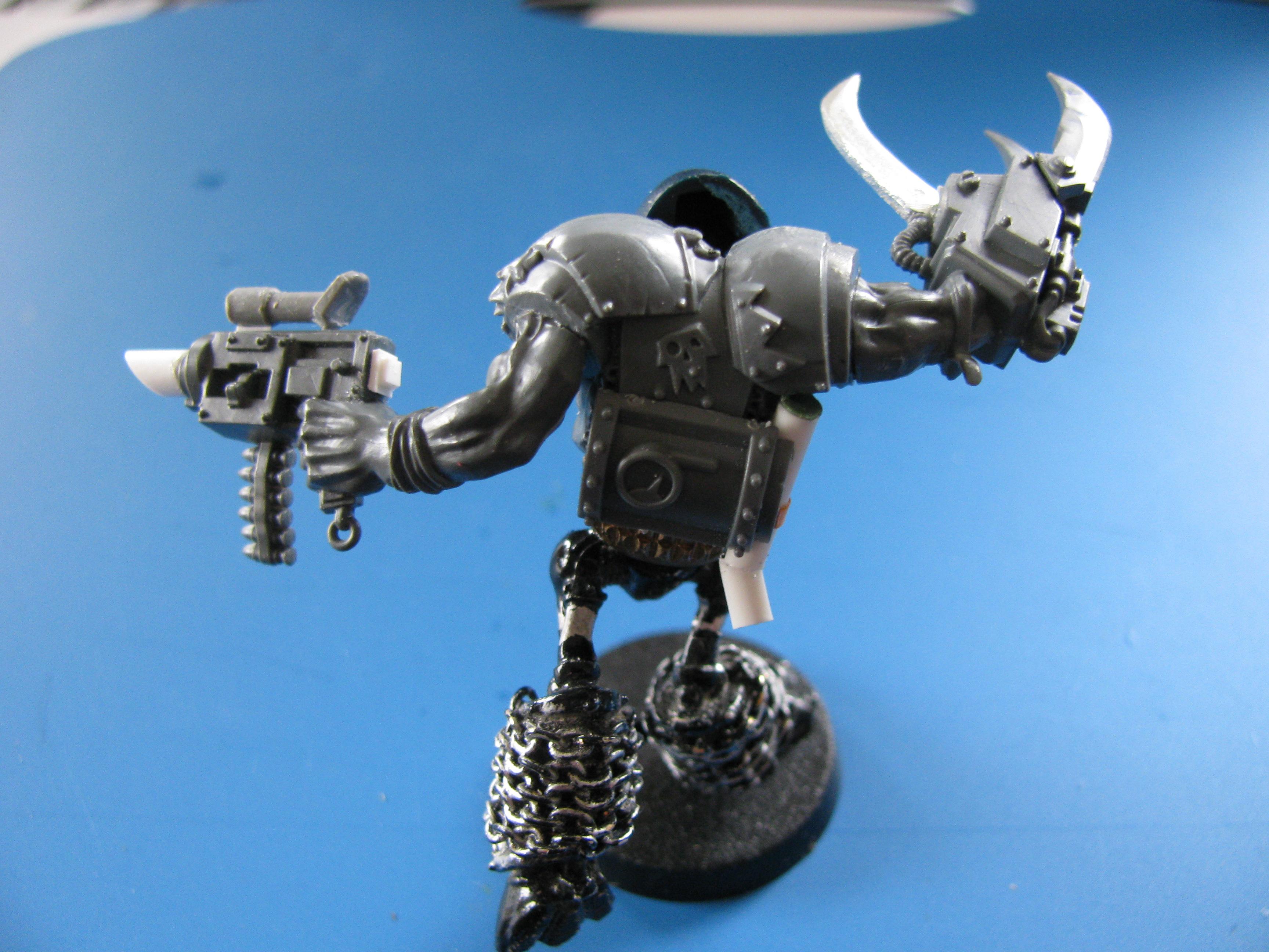 Conversion, Cyborks, Nob, Orks, Warhammer 40,000