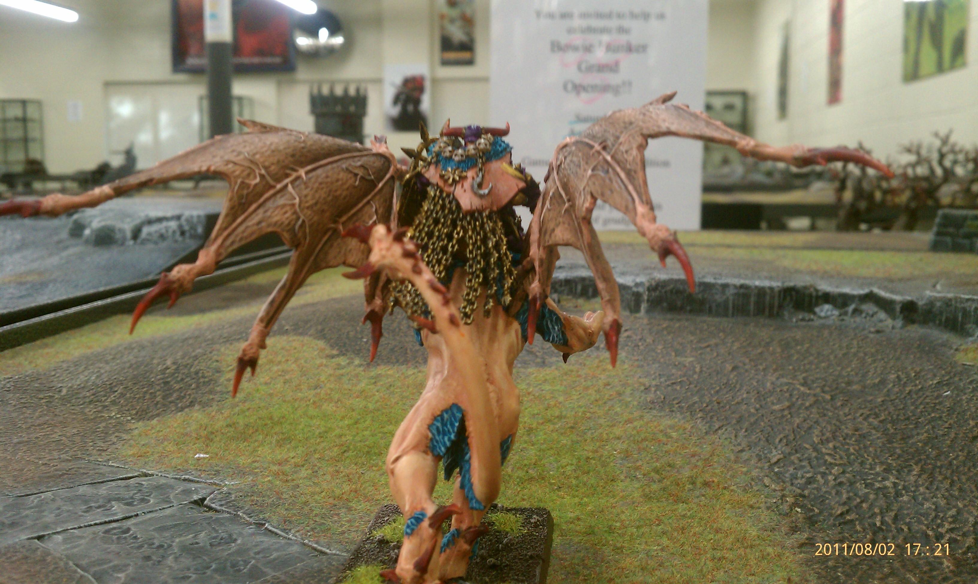 Manticore, Slaanesh, Slaanesh Hero on Manticore Rear View