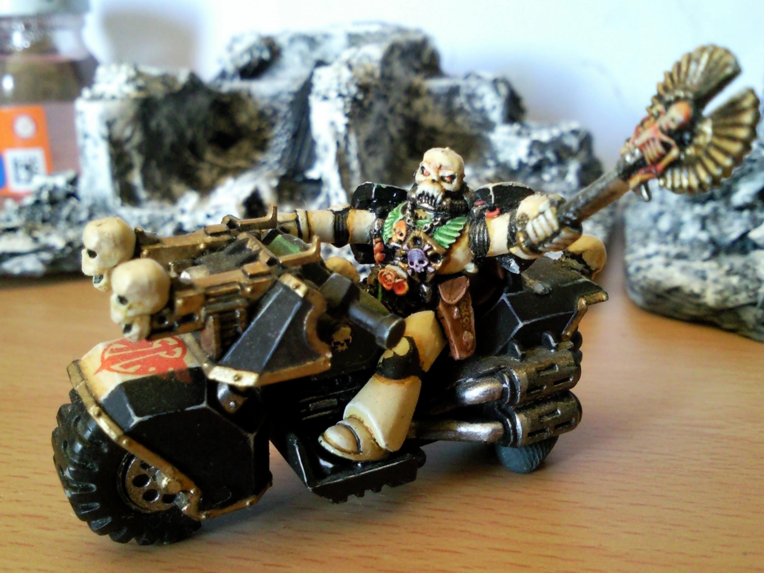 Bike, Chaplain, Dark Angels, Space Marines, Troops, Warhammer 40,000, Work In Progress