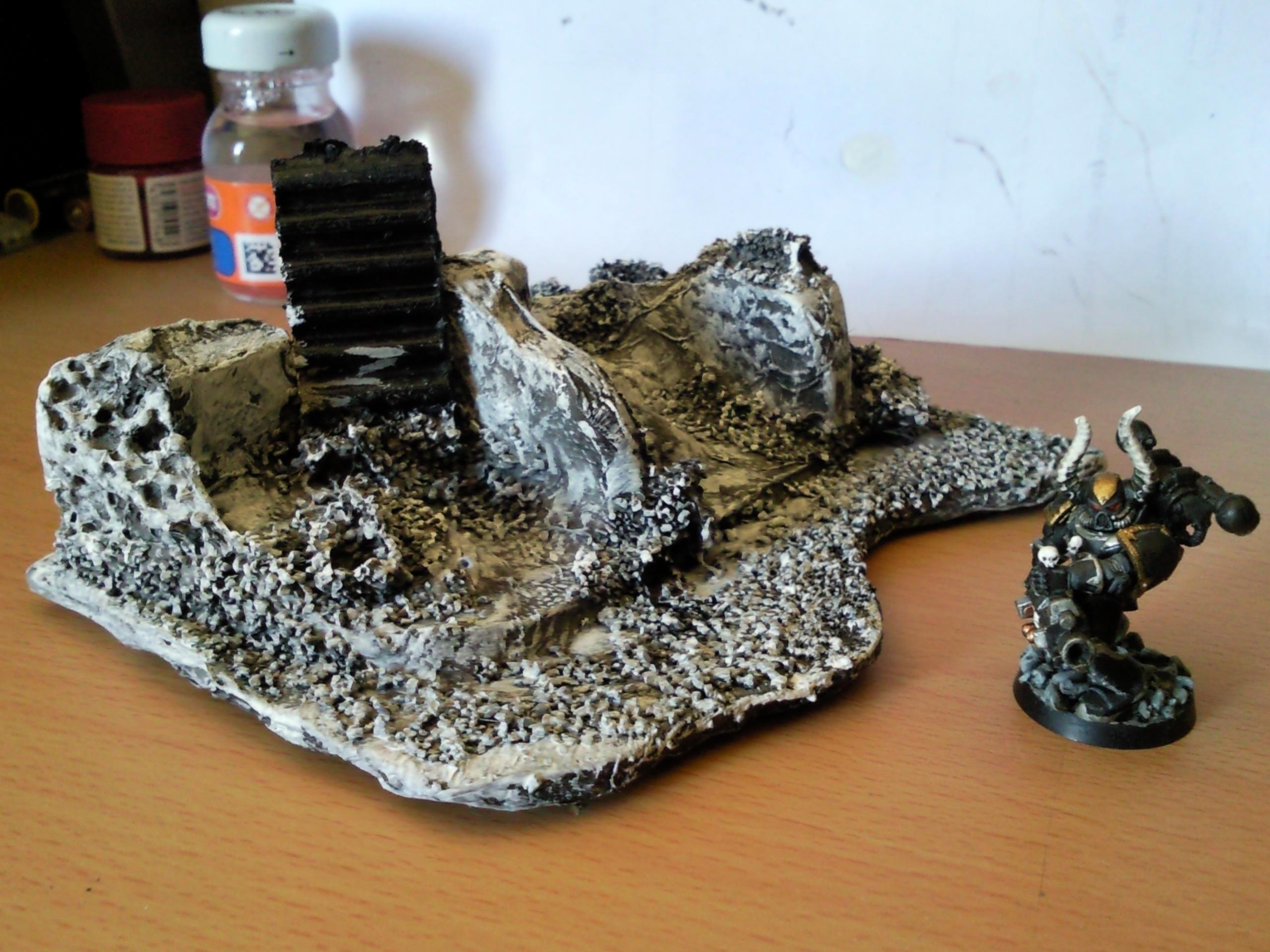 Base, City, Conversion, Ruins, Space Marines, Terrain, Troops, Warhammer 40,000, Work In Progress