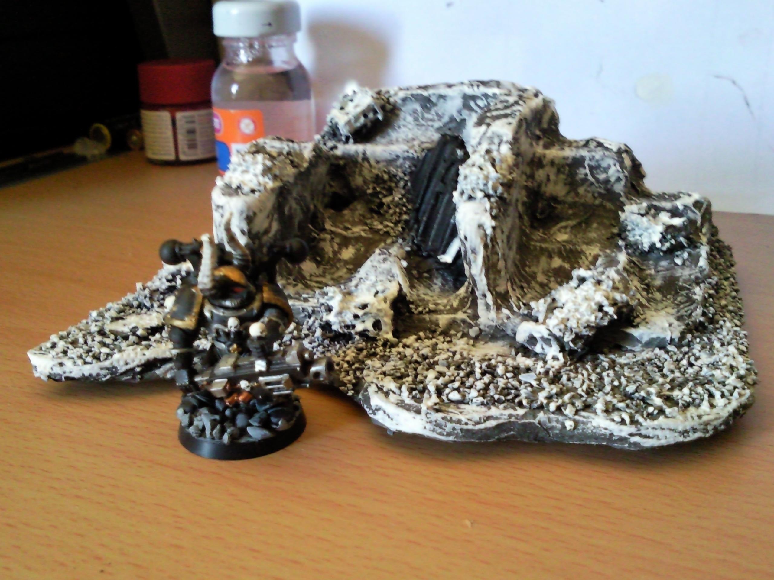 Base, City, Conversion, Ruins, Space Marines, Terrain, Troops, Warhammer 40,000, Work In Progress