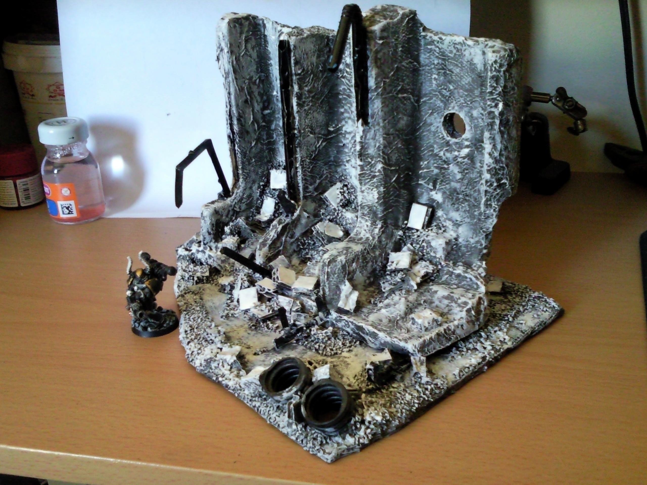 Base, City, Conversion, Ruins, Space Marines, Terrain, Troops, Warhammer 40,000, Work In Progress