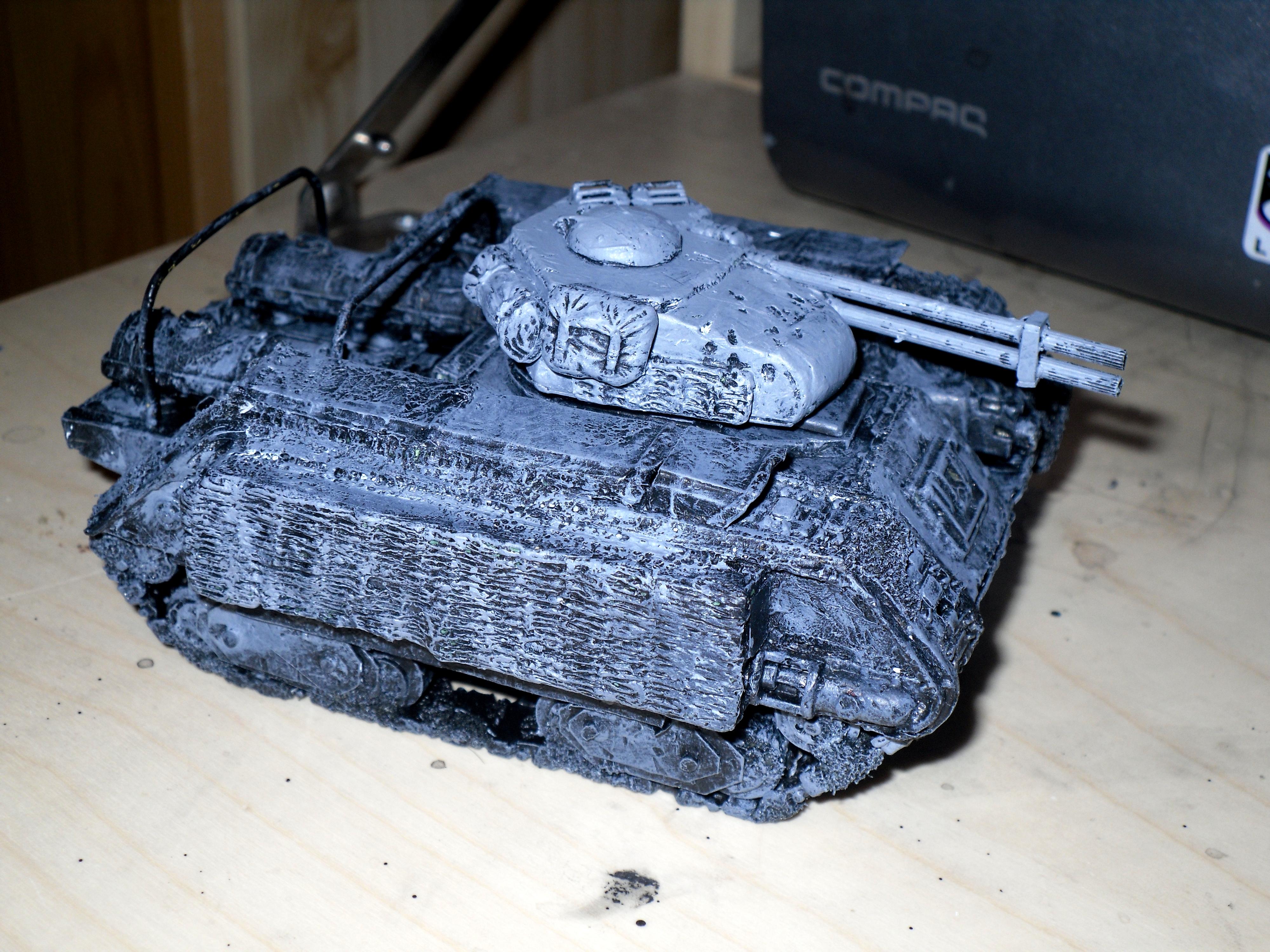 Flamer, Hellhound, Imperial, Imperial Guard, Tank, Work In Progress, Zimmerit