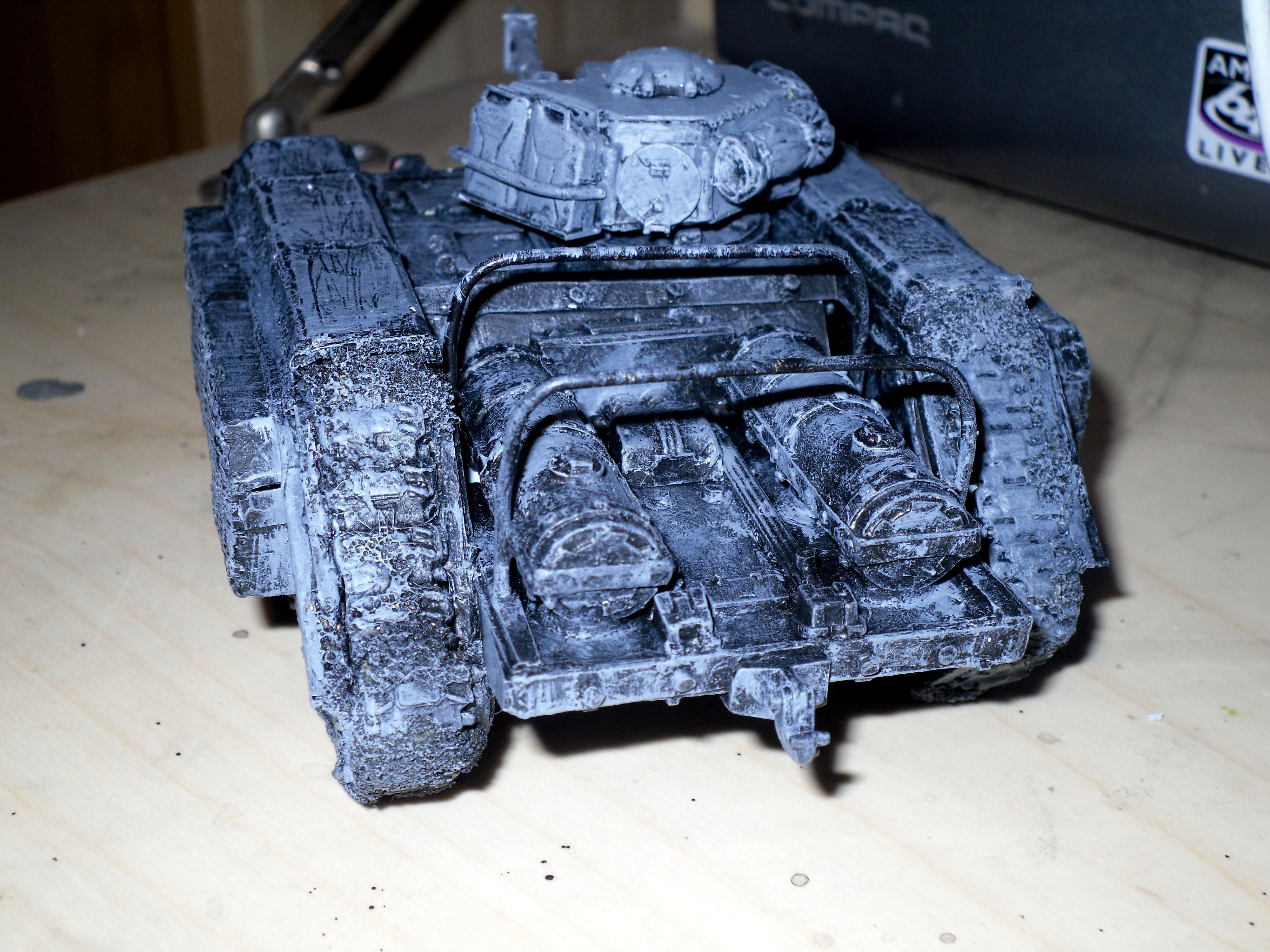 Flamer, Hellhound, Imperial, Imperial Guard, Tank, Work In Progress, Zimmerit