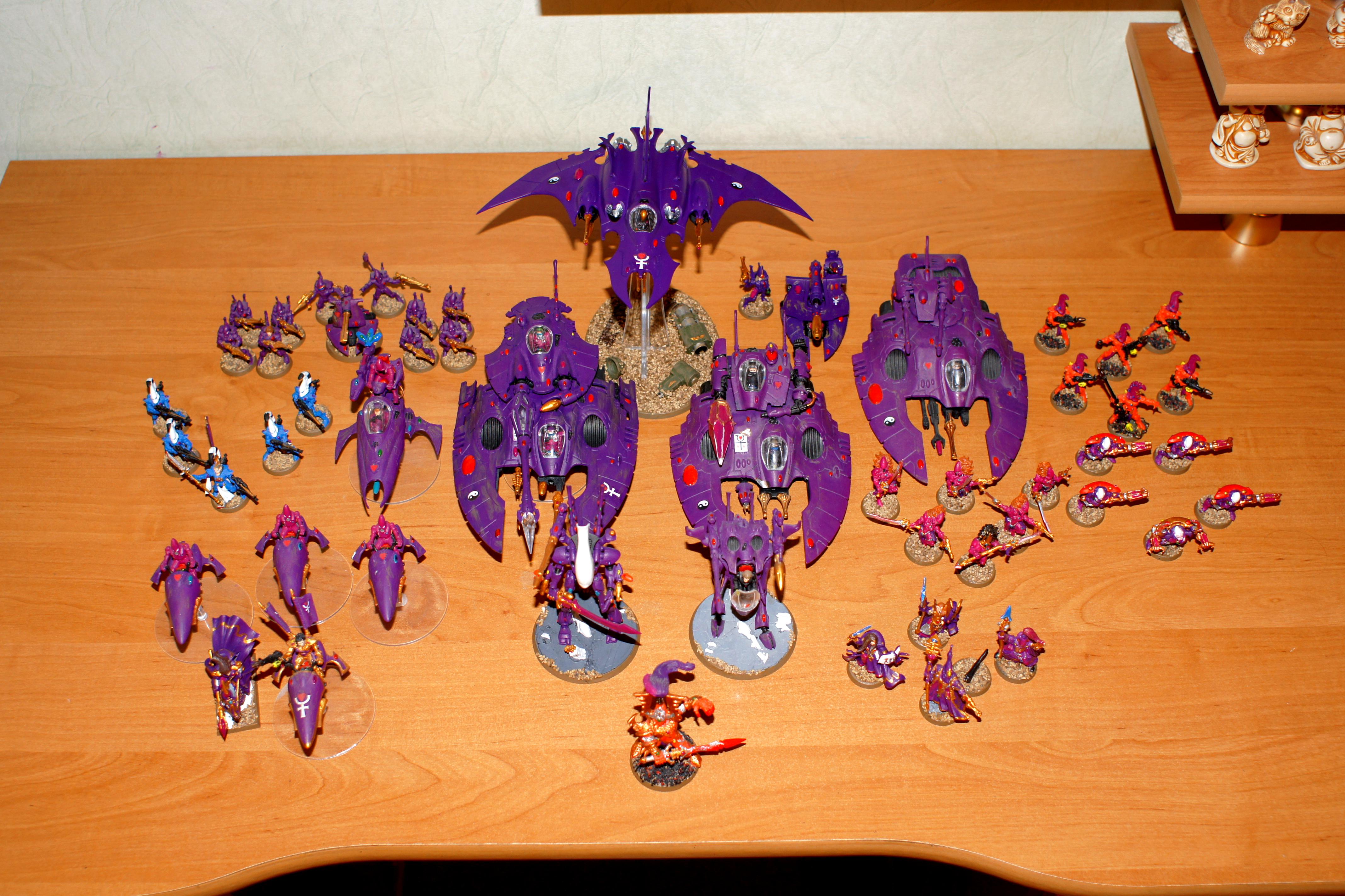 Army, Autarch, Avatar, Conversion, Dire Avengers, Eldar, Farseer, Fire Dragon, Fire Prism, Guardians, Gyrinx, High Elves, Howling Banshees, Imperial Abuse, Jetbike, Nightwing, Razorwing, Support Weapon, Vyper, War Walker, Warlock, Warp Spiders, Wave Serpent, Wraithlord
