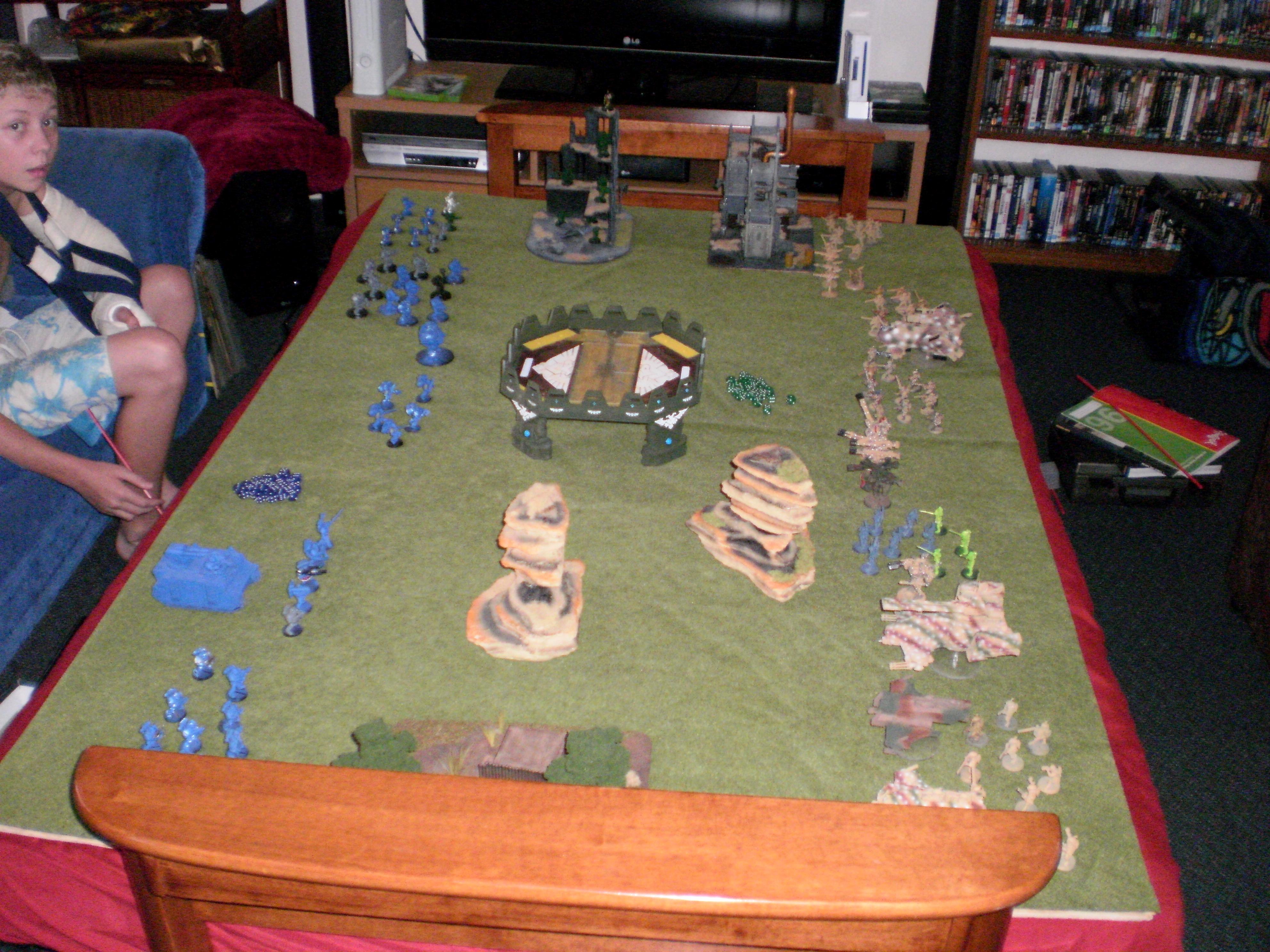 Battle Report, Space Marines, Tau, Warhammer 40,000