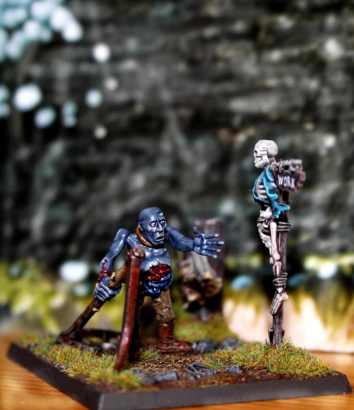 Company Commander, Dessert, Diorama, Humor, Imperial Guard, Undead, Vampire Counts, Zombie