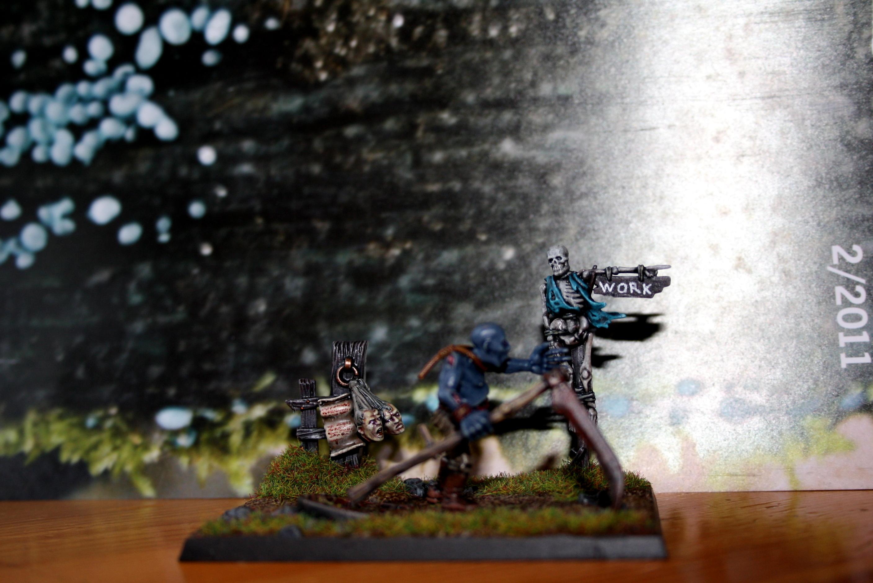 Company Commander, Dessert, Diorama, Humor, Imperial Guard, Undead, Vampire Counts, Zombie