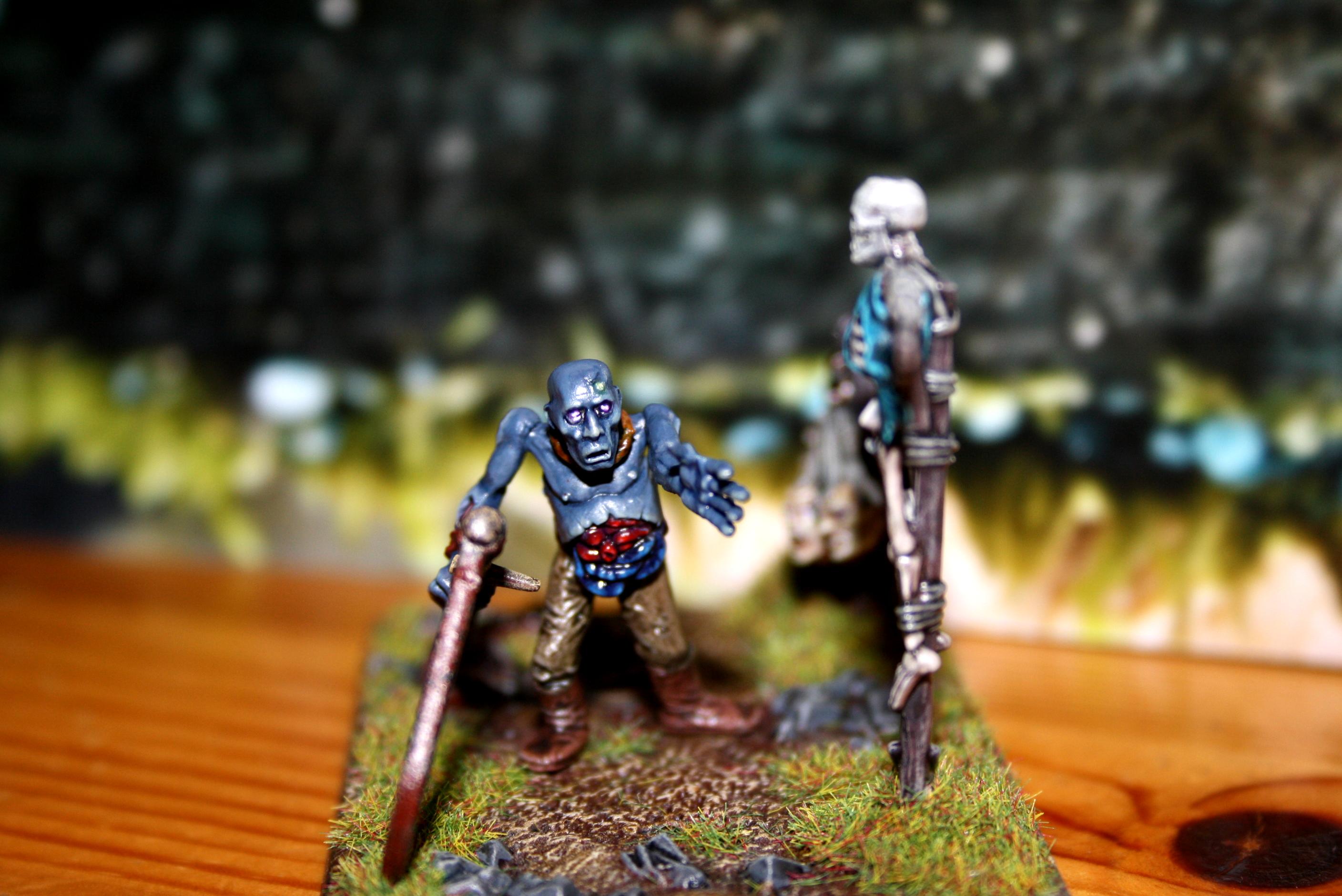Company Commander, Dessert, Diorama, Humor, Imperial Guard, Undead, Vampire Counts, Zombie