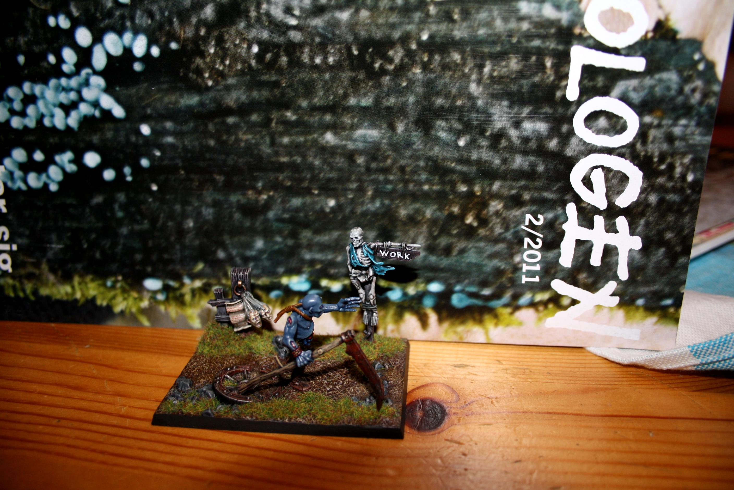 Company Commander, Dessert, Diorama, Humor, Imperial Guard, Undead, Vampire Counts, Zombie