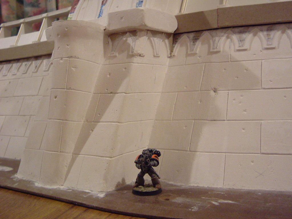 Plaster over polystyrene foam