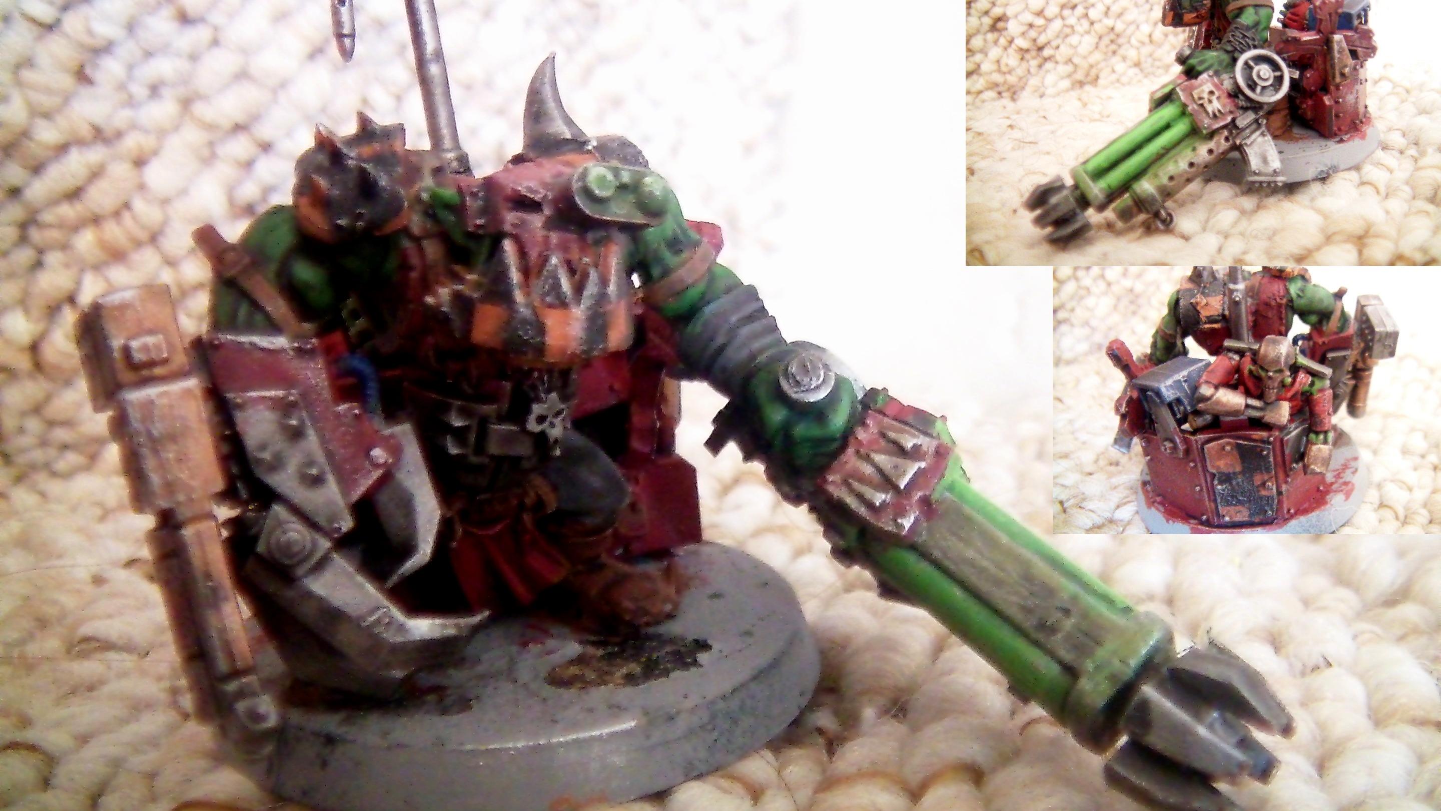 Big Mek, Gauss, Gauss Cannon, Headquarters, Mekboy, Orks, Power, Power Klaw, Warhammer 40,000