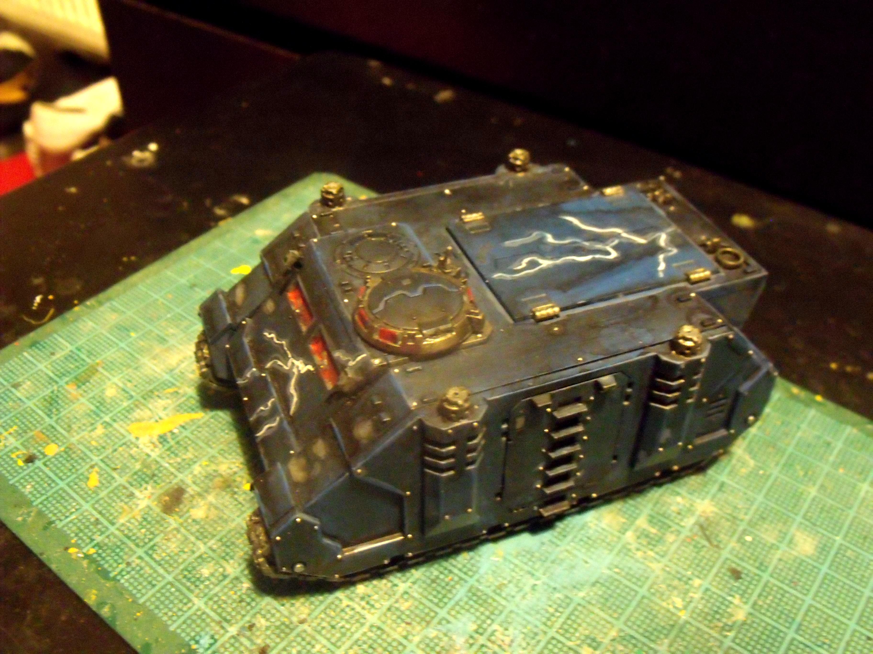 Chaos, Chaos Space Marines, Night Lords, Rhino, Space Marines