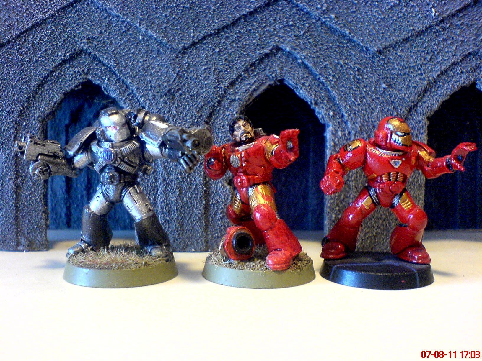 Conversion, Iron Man, Space Marines, Superhero, Tony Stark, War Machine, Warhammer 40,000