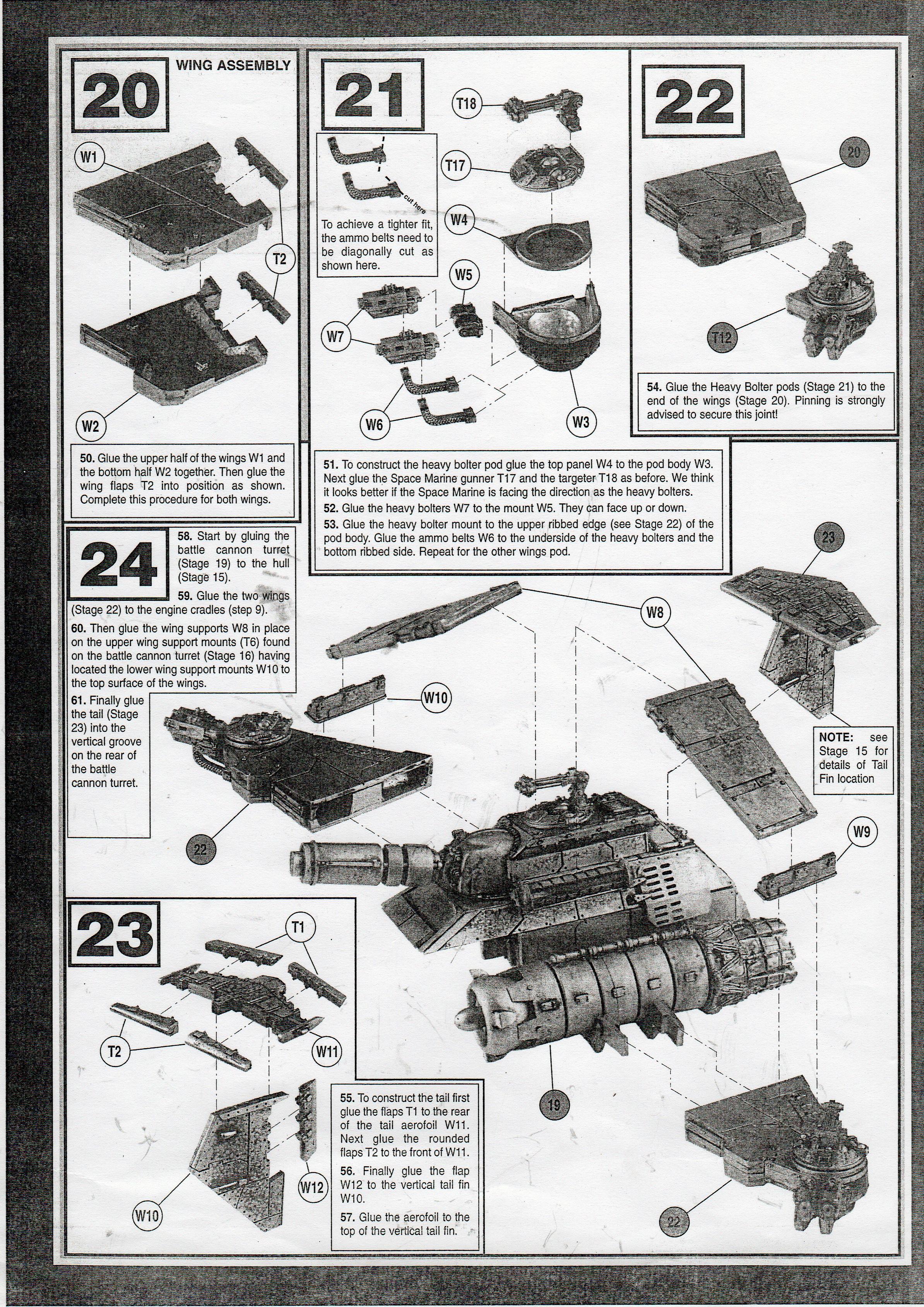 Instructions, Metal Thunderhawk, Space Marines, Thunderhawk