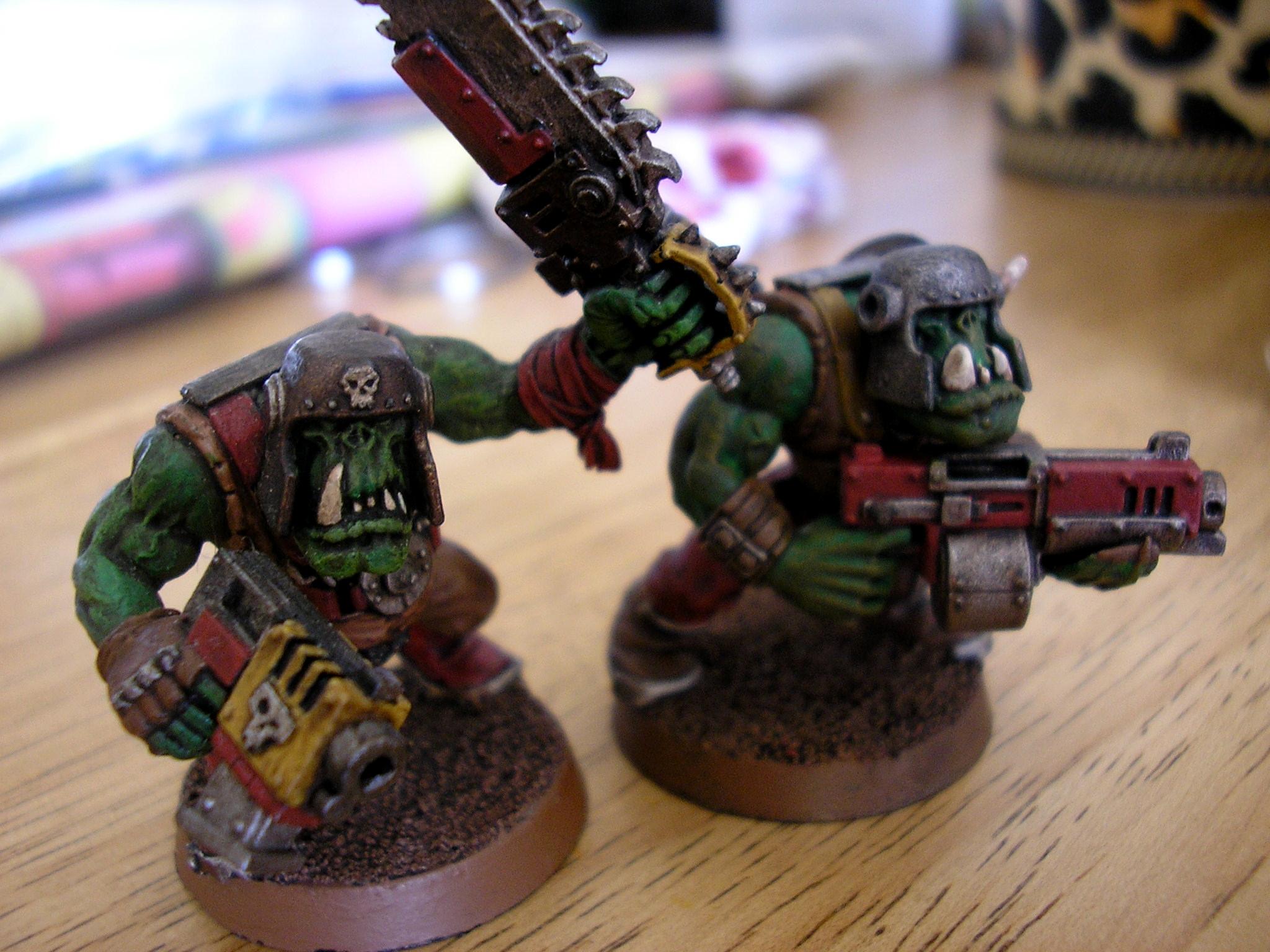 Orks, colour scheme