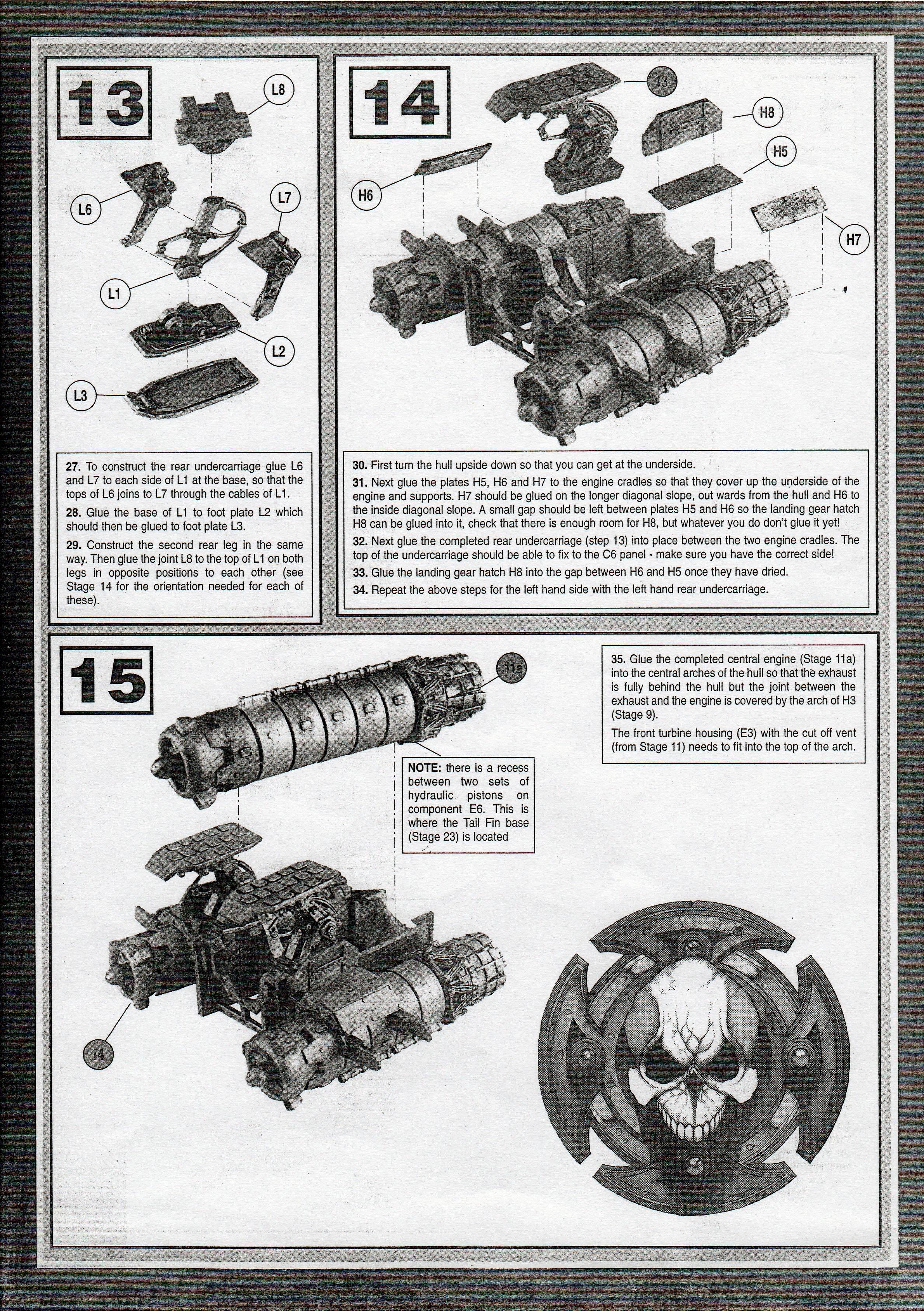 Instructions, Metal Thunderhawk, Space Marines, Thunderhawk