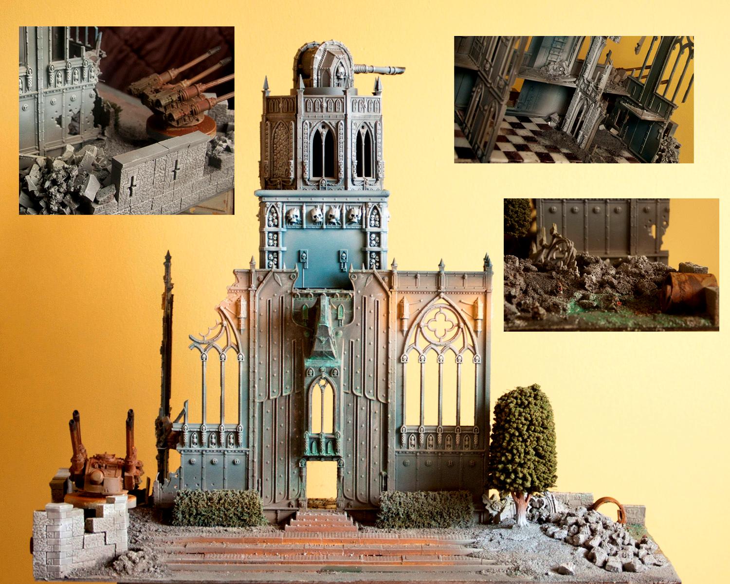 Cities Of Death, Fortress, Planetary Laser, Ruins, Terrain, Warhammer 40,000