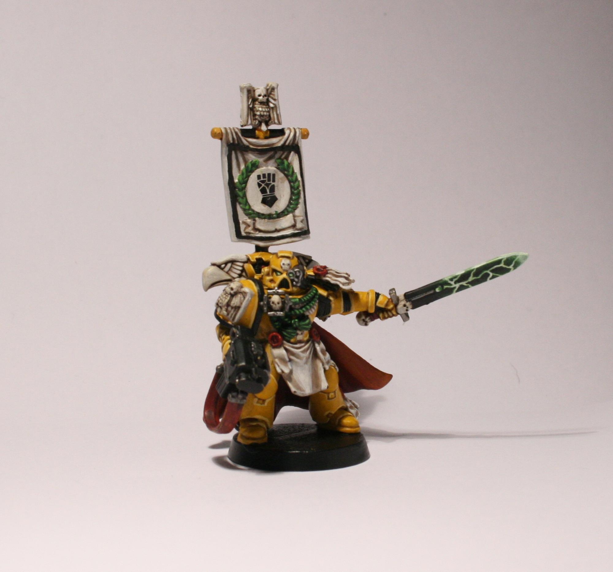 5th Company, Captain, Fifth Company, Imperial Fists, Power Sword, Work In Progress