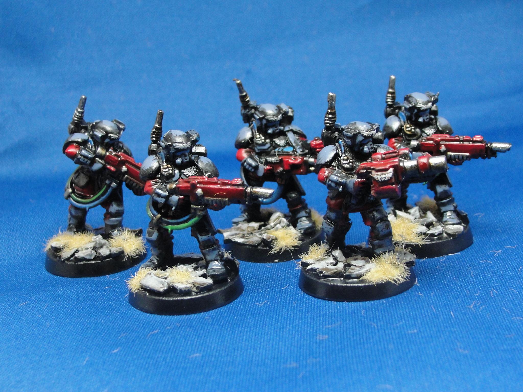 Cadians, Carapace Armour, Grenade Launcher, Hellguns, Kasrkin, Metal, Warhammer 40,000