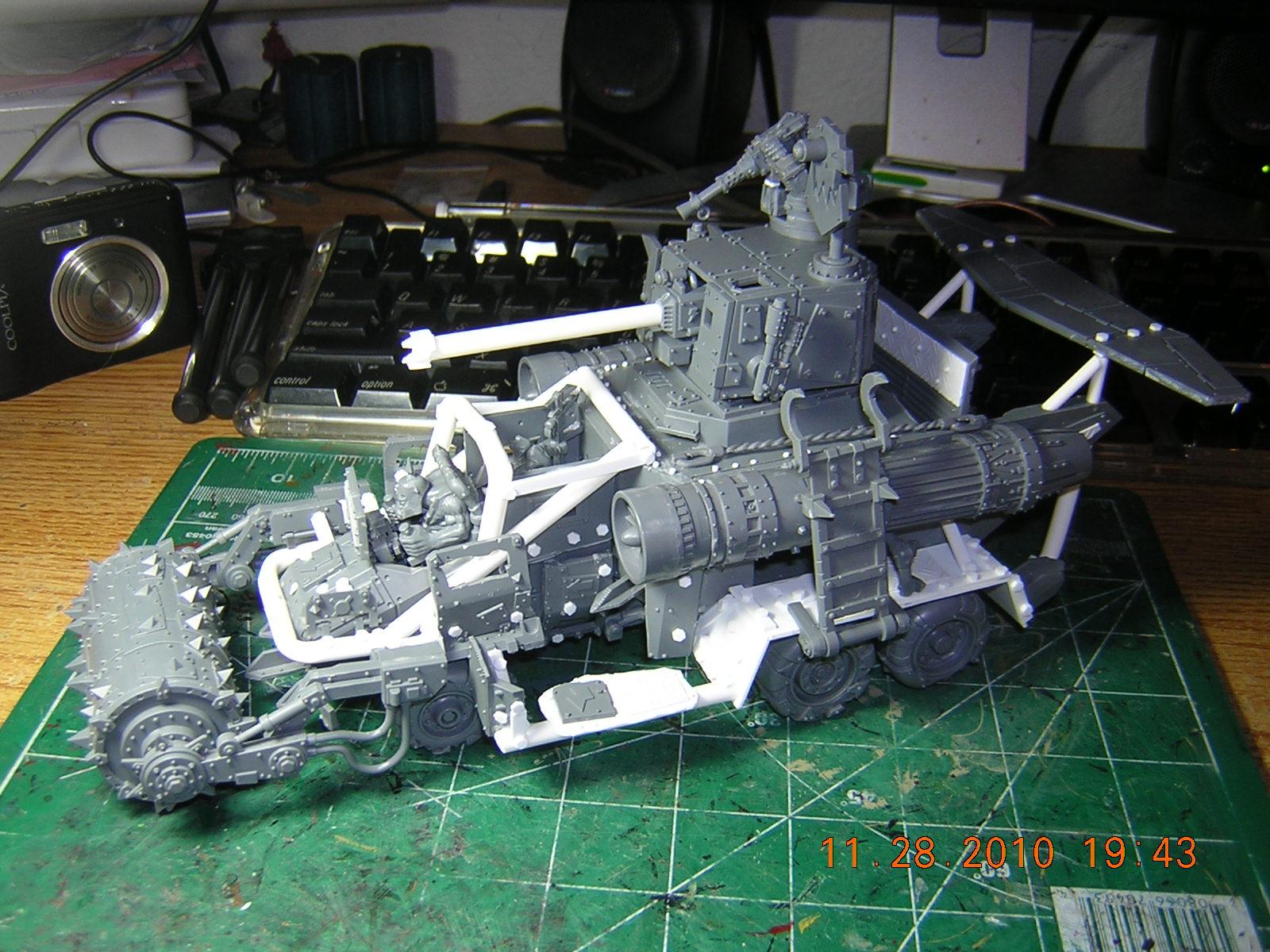 Battlewagon, Conversion, Looted, Orks, Valkyrie, Warhammer 40,000