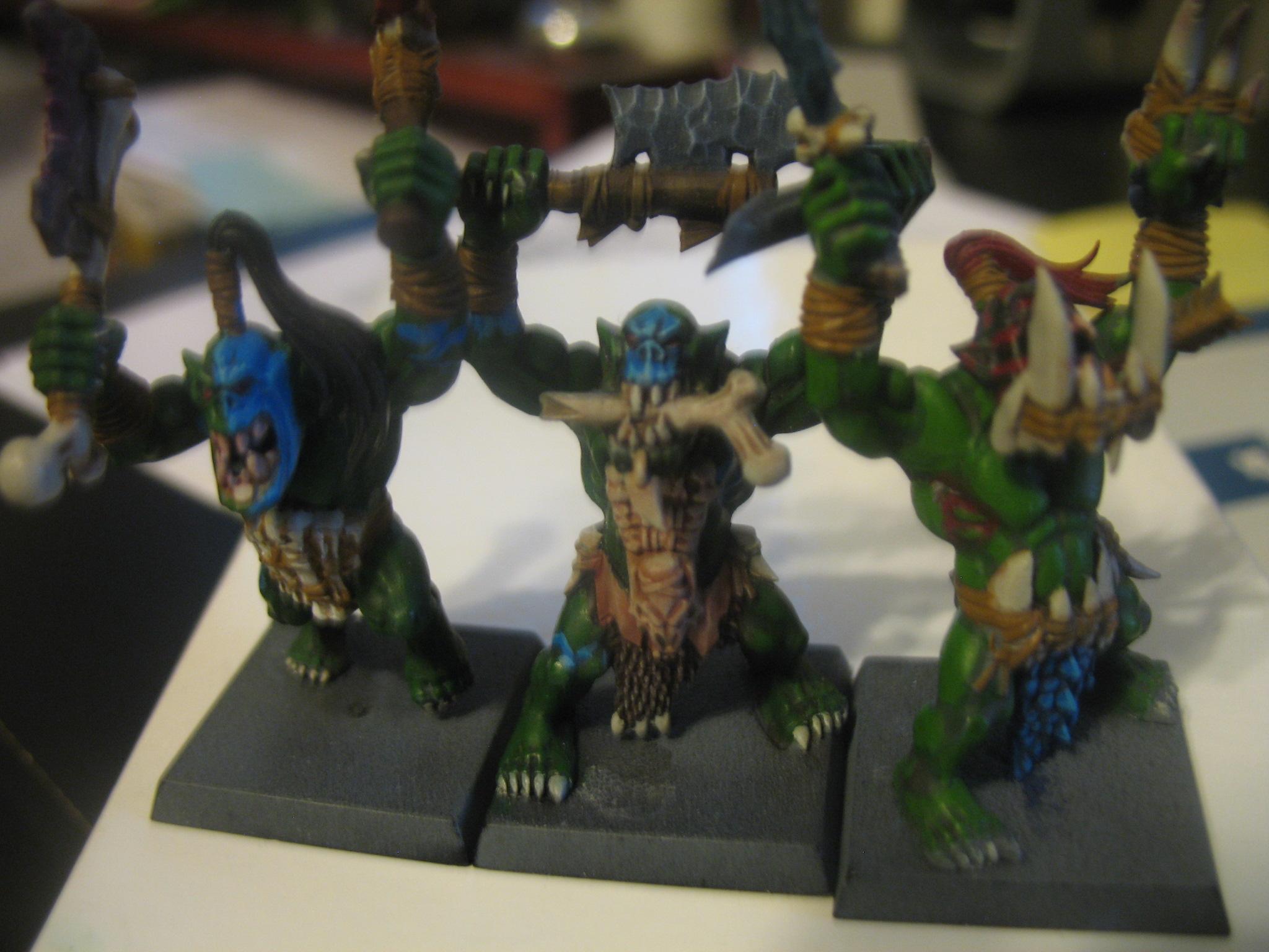 The boss and the other two painted savage orcs I've finished 
