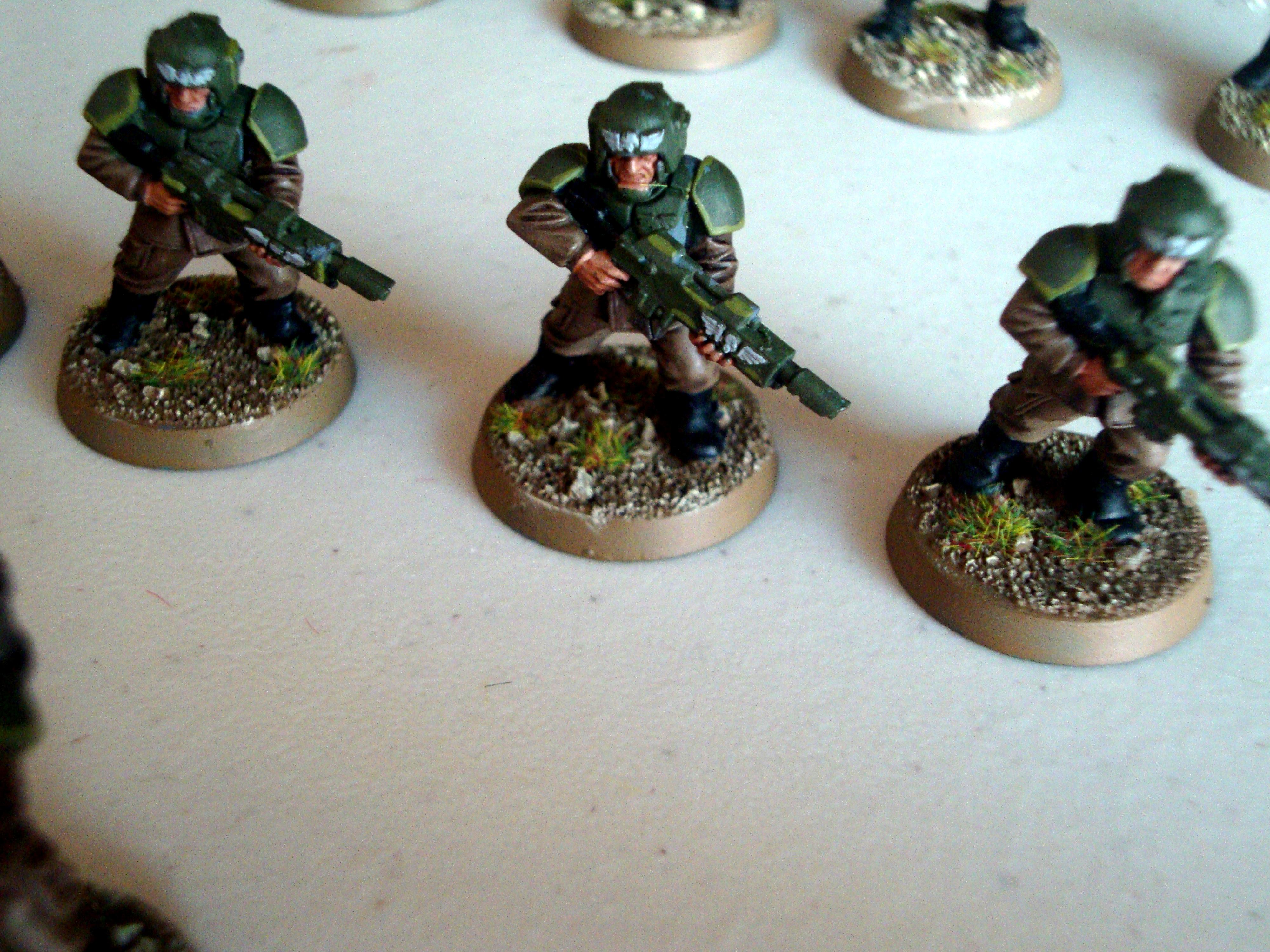 Cadians, Games Workshop, Imperial Guard, Infantry, Painted, Warhammer 40,000