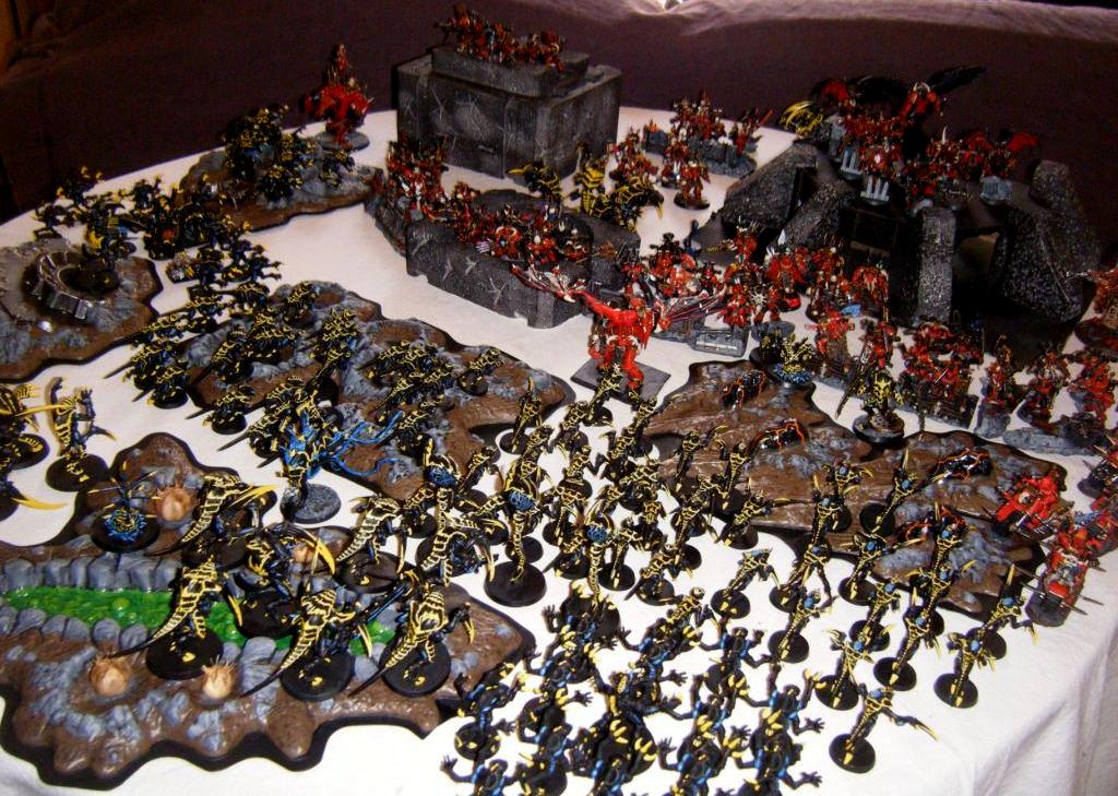 Battle, Chaos, Chaos Space Marines, Space Marines, Tyranide, Tyranids