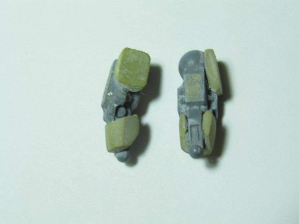 prototype's side and back view of legs